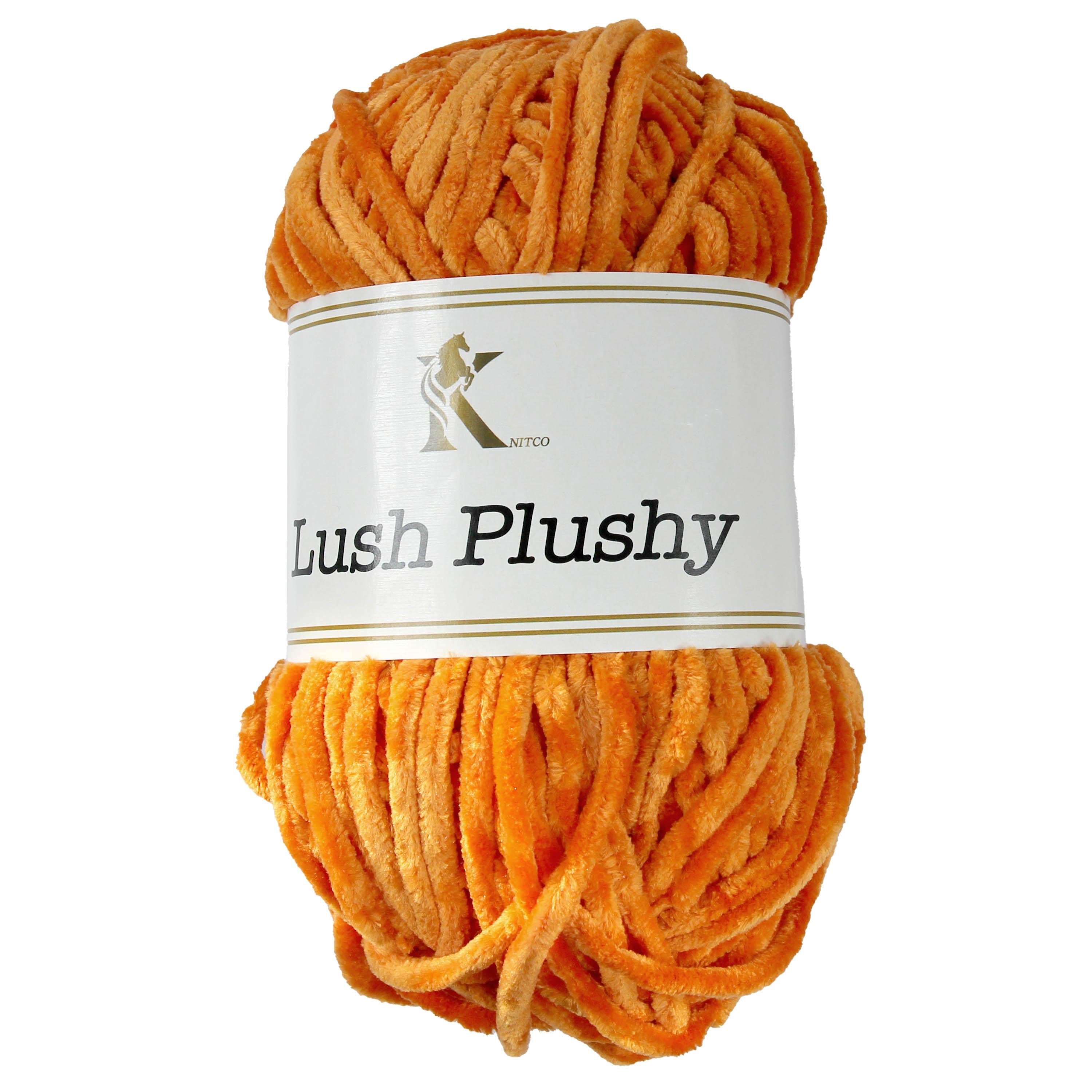 Knit co Lush Plushy / Chenille Chunky - 100g: 100% Polyester