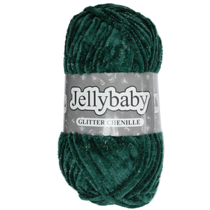 Cygnet JELLYBABY Glitter Chenille Supersoft Chunky Knitting Crochet / Yarn - Decked to the pines