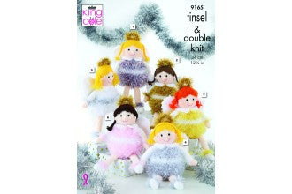 King Cole / TINSEL CHUNKY KNITTING PATTERN - 9165 Little Angels