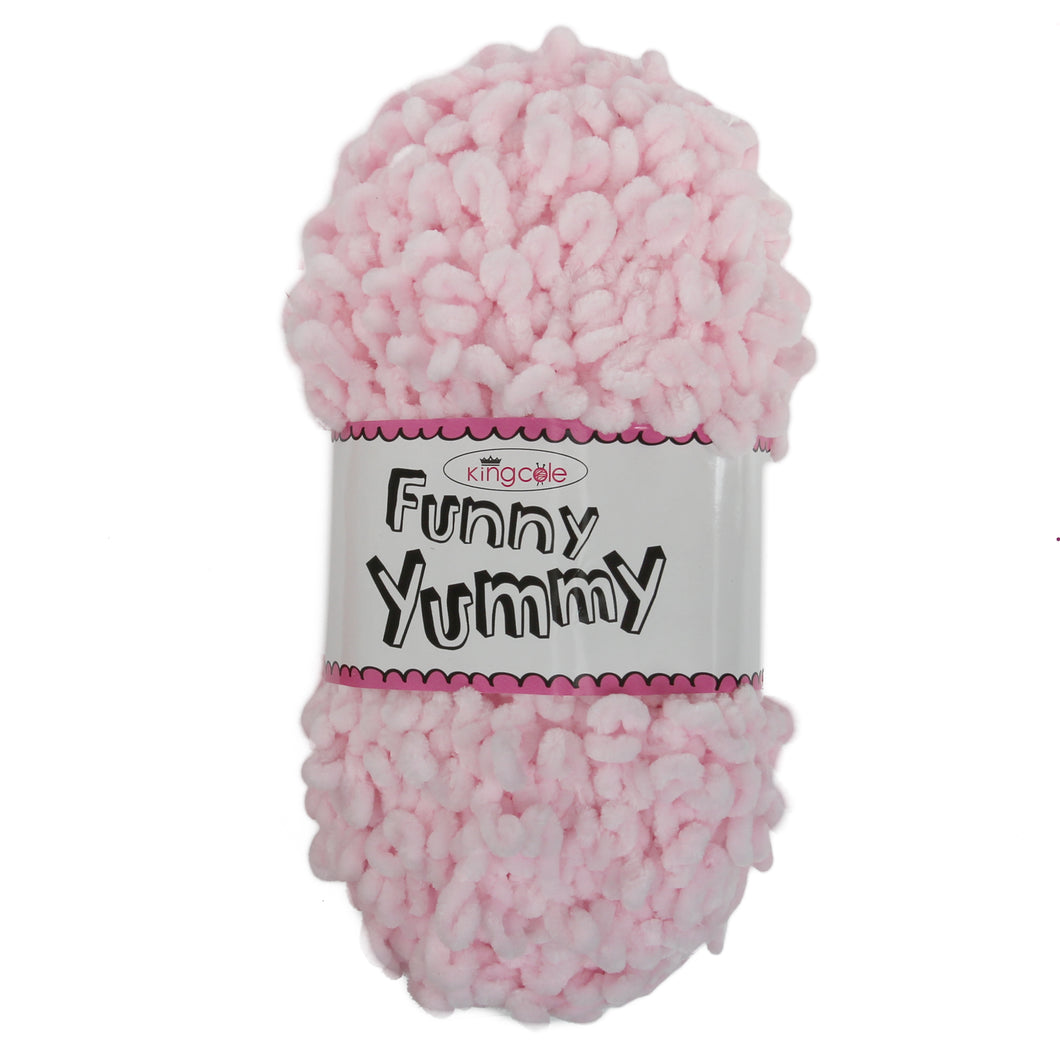 King Cole FUNNY YUMMY Knitting Yarn / Wool - 100g Ball - Pink - 4141