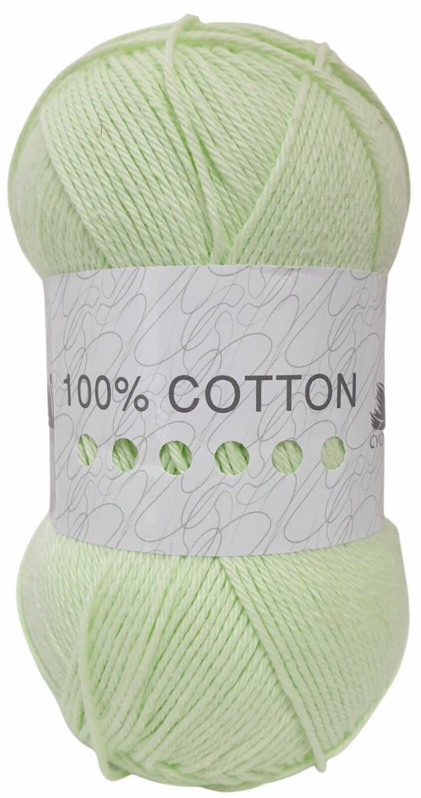 Cygnet 100% COTTON DK Knitting Yarn / Wool - 100g Double Knit Ball - Pistachio