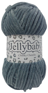Cygnet JELLYBABY Supersoft Chenille Chunky Knitting Crochet / Yarn - 100g Ball - Smokey Grey