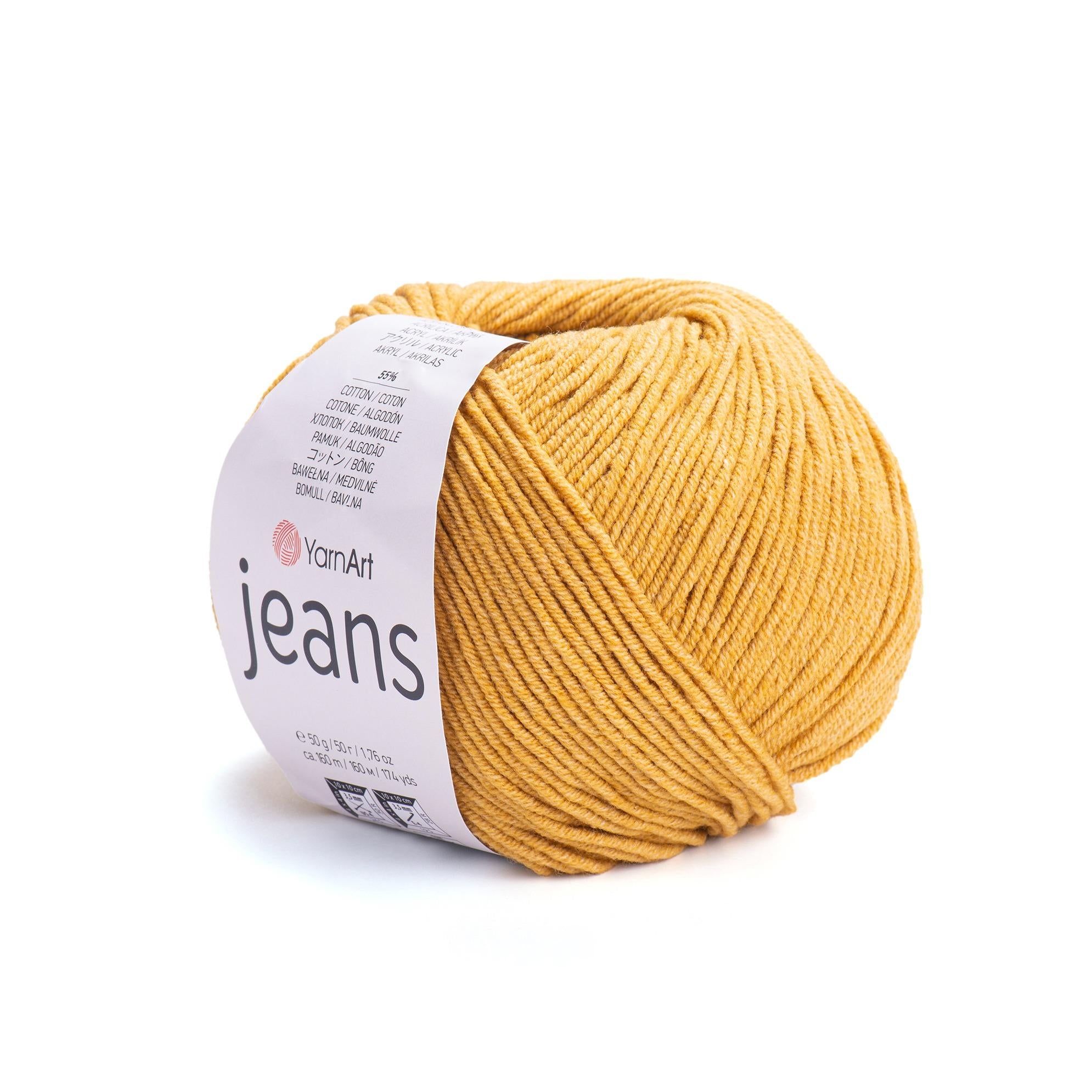 Yarn Art - JEANS - 55% Cotton 45% Acrylic, 160m Knitting and Crochet Yarn