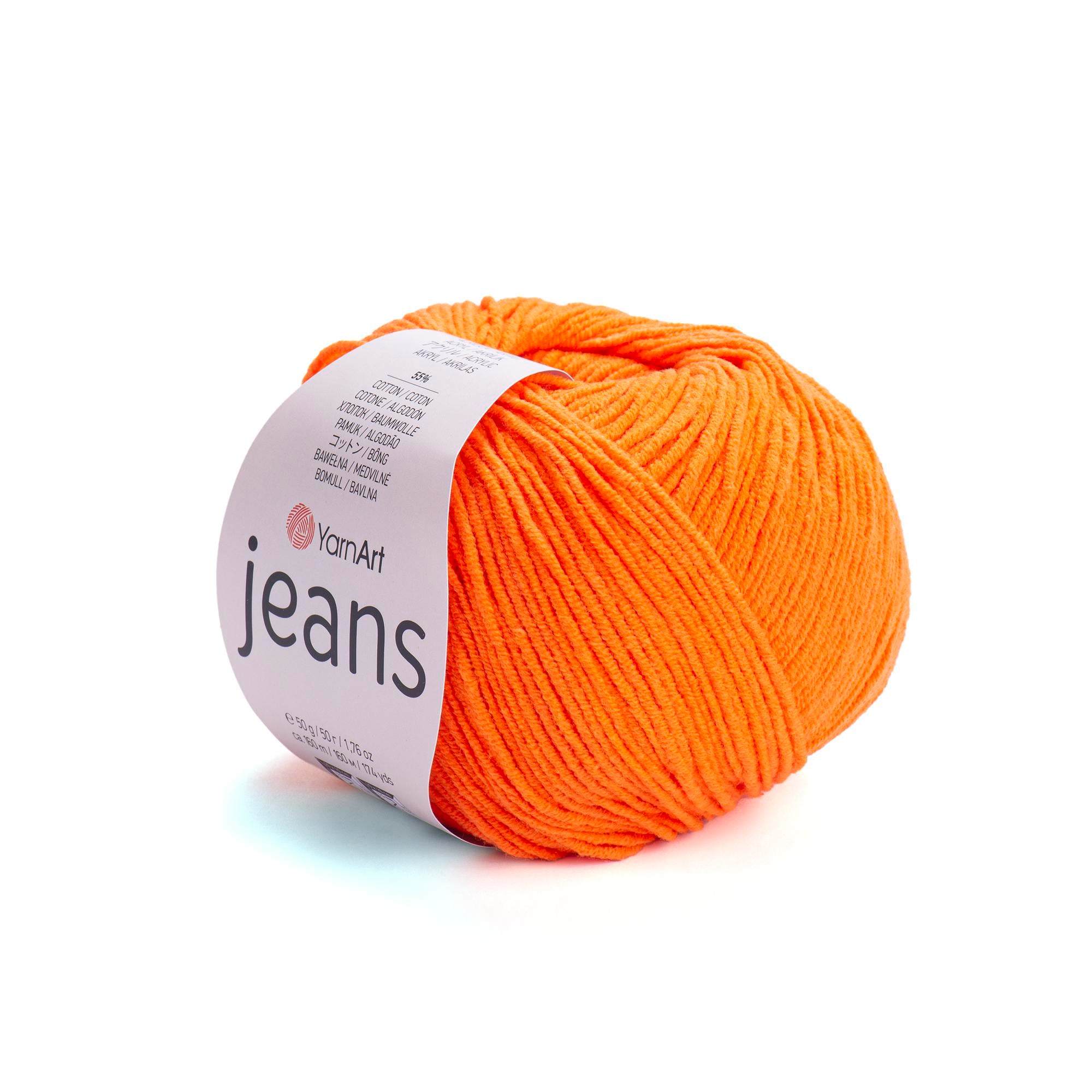 Yarn Art - JEANS - 55% Cotton 45% Acrylic, 160m Knitting and Crochet Yarn