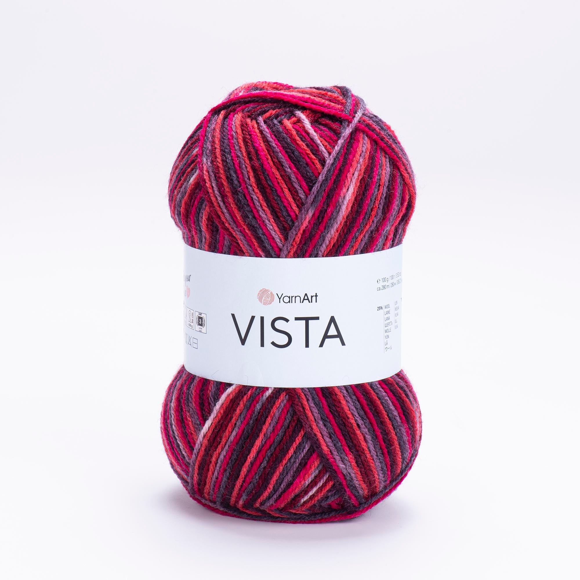 Yarn Art Vista / 100g Double Knit 25% Wool -75% Acrylic