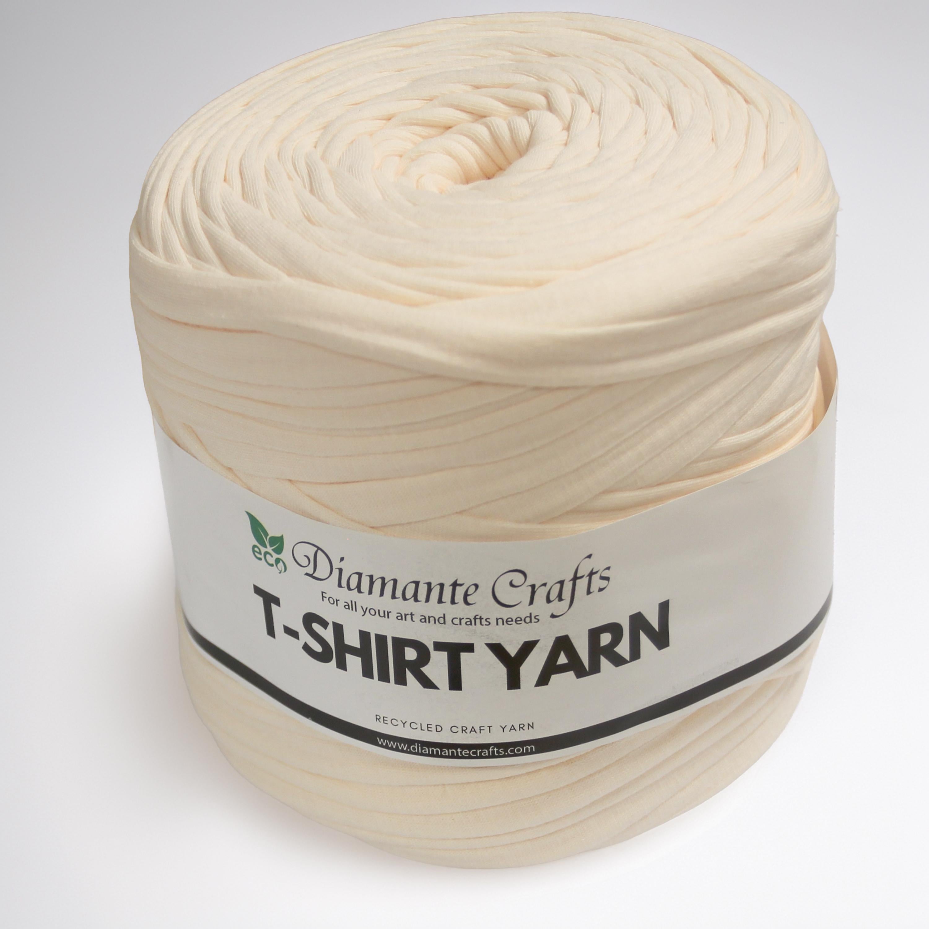 Diamante Crafts Tshirt Yarn - 650g - 110m - 85% Cotton - 10% Recycled Fibres - 5% Elastane