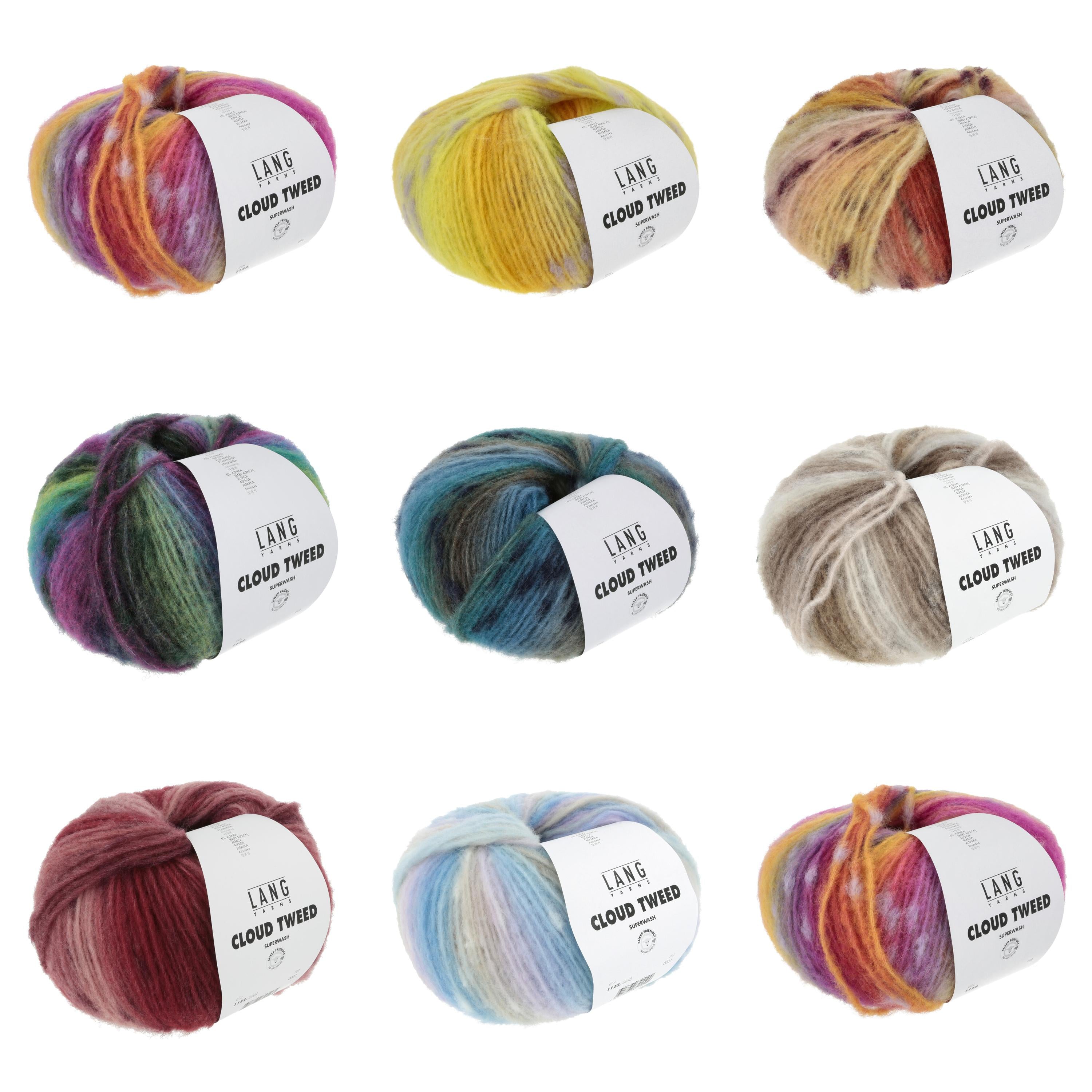 Cloud Tweed Lang Yarns, 100g, 84% virgin wool, 10%nylon, 6% Baby alpaca