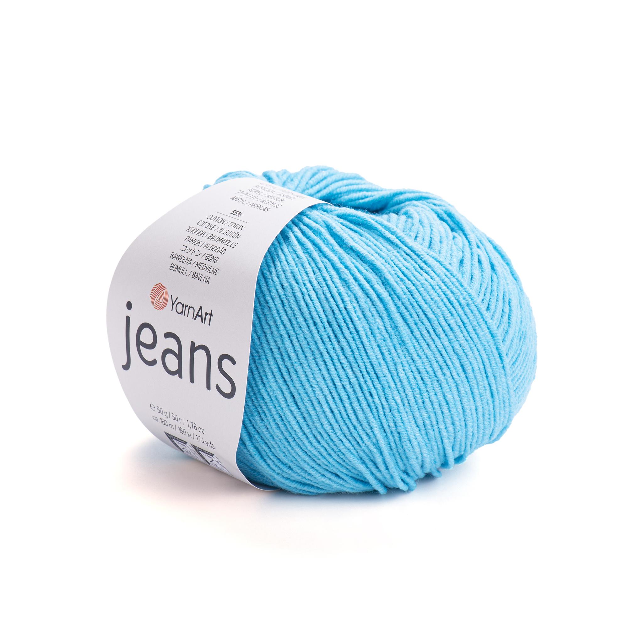 Yarn Art - JEANS - 55% Cotton 45% Acrylic, 160m Knitting and Crochet Yarn