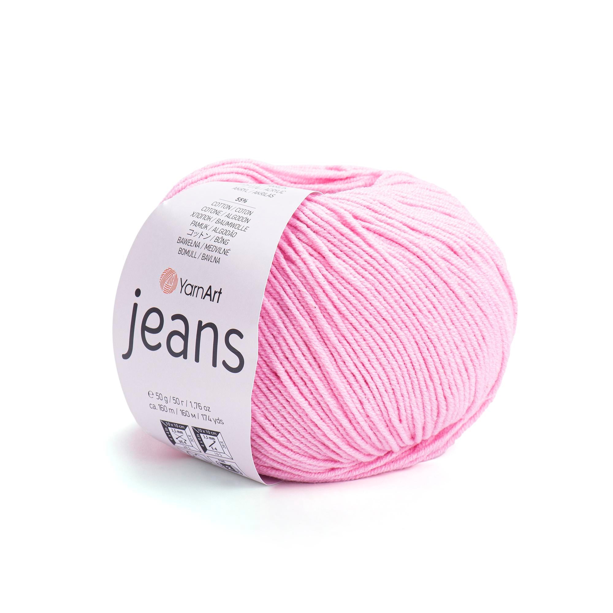 Yarn Art - JEANS - 55% Cotton 45% Acrylic, 160m Knitting and Crochet Yarn