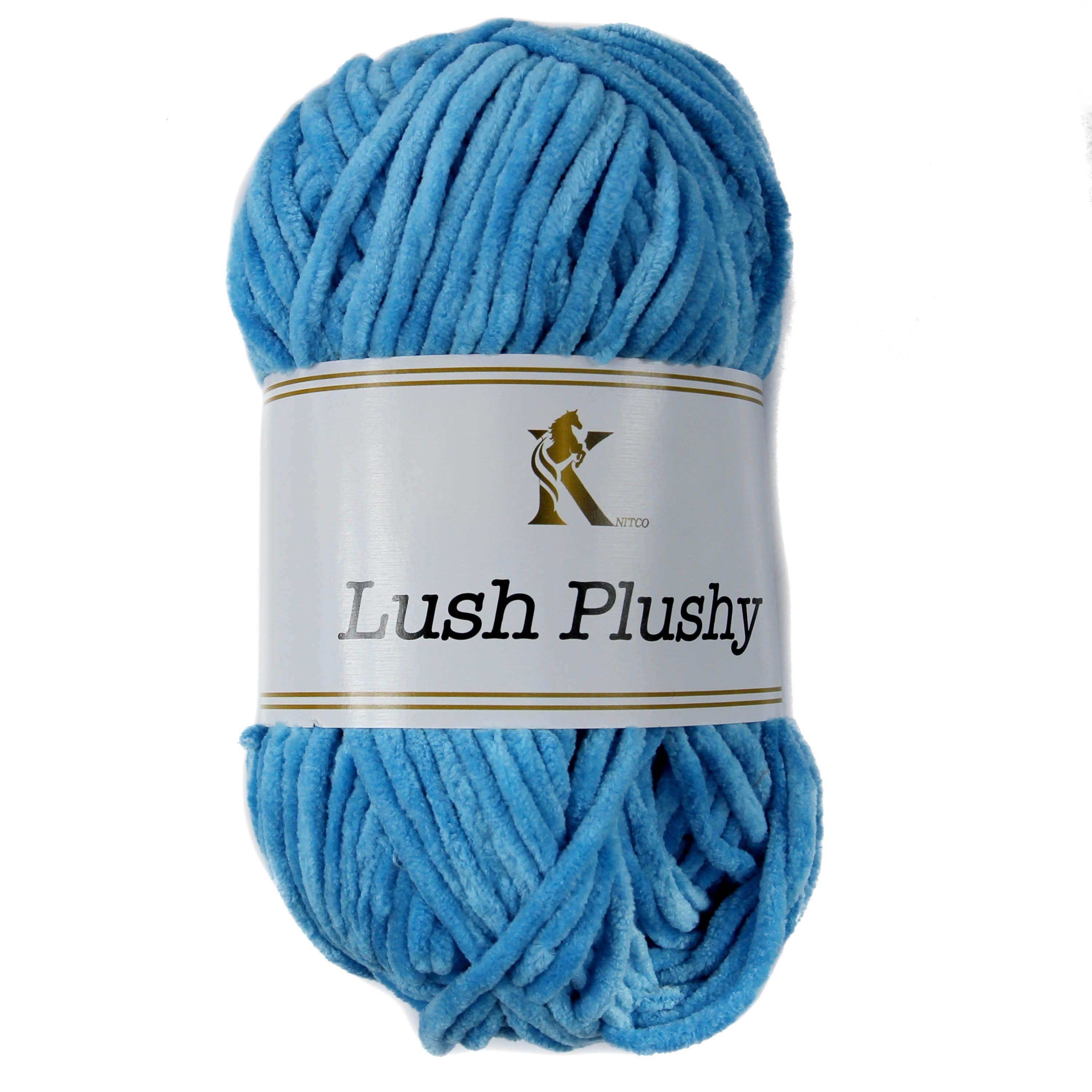 Knit co Lush Plushy / Chenille Chunky - 100g: 100% Polyester