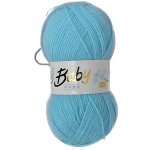 Woolcraft BABY CARE DK Soft Knitting Wool / Yarn - 100g Ball - Aqua
