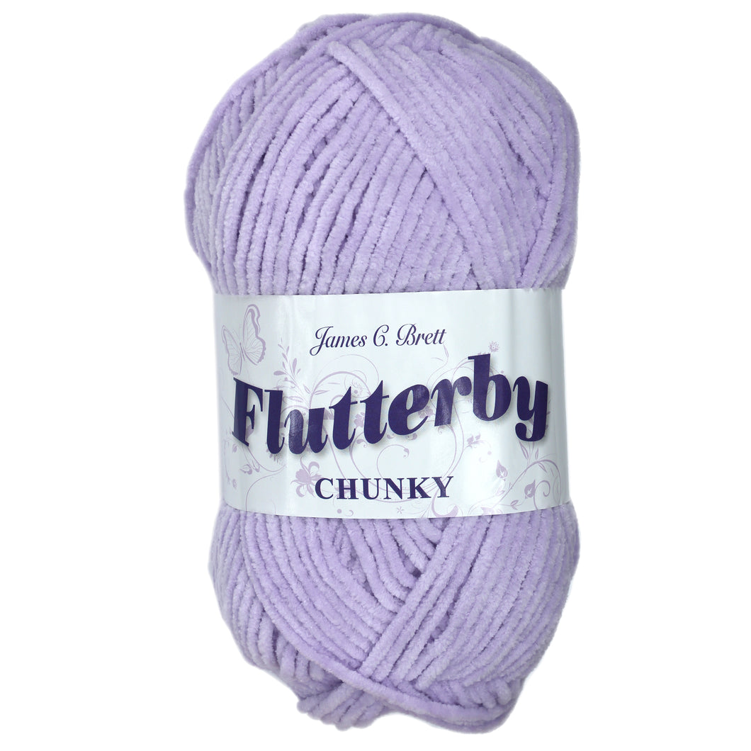 James C. Brett Flutterby Chenille Chunky - B10 Lilac