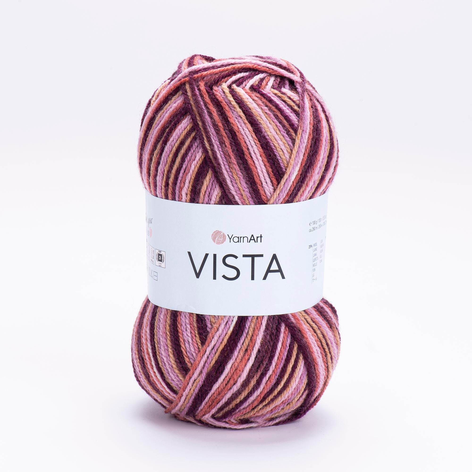 Yarn Art Vista / 100g Double Knit 25% Wool -75% Acrylic