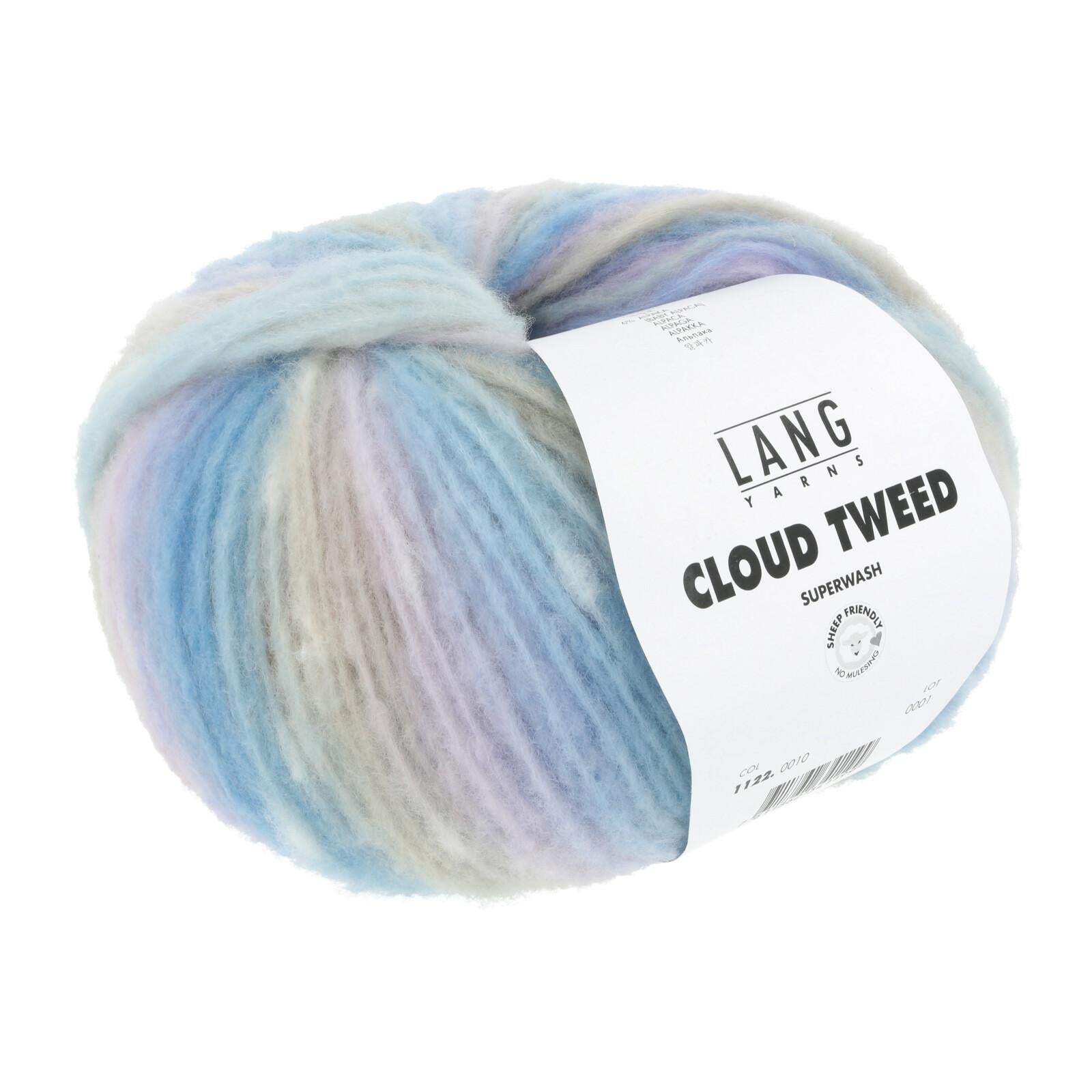 Cloud Tweed Lang Yarns, 100g, 84% virgin wool, 10%nylon, 6% Baby alpaca