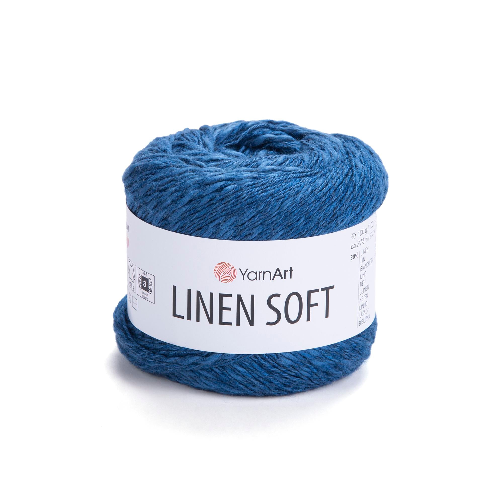 Yarn Art Linen Soft / 100g Double Knit 30% Linen - 36% Viscose - 34% Cotton