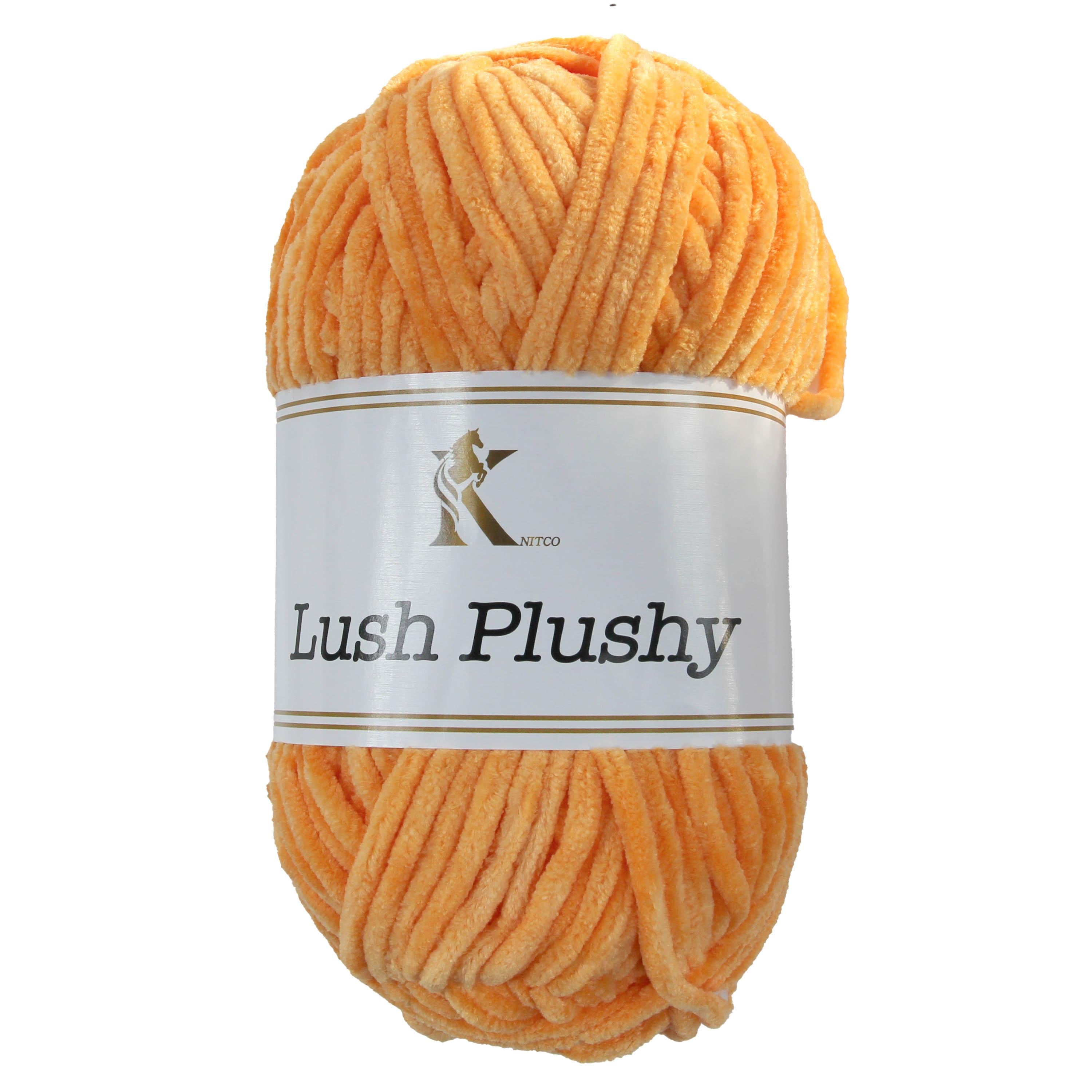 Knit co Lush Plushy / Chenille Chunky - 100g: 100% Polyester