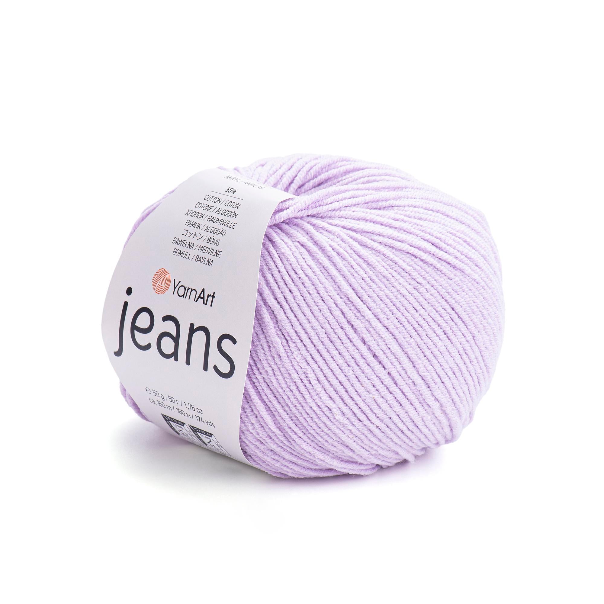 Yarn Art - JEANS - 55% Cotton 45% Acrylic, 160m Knitting and Crochet Yarn