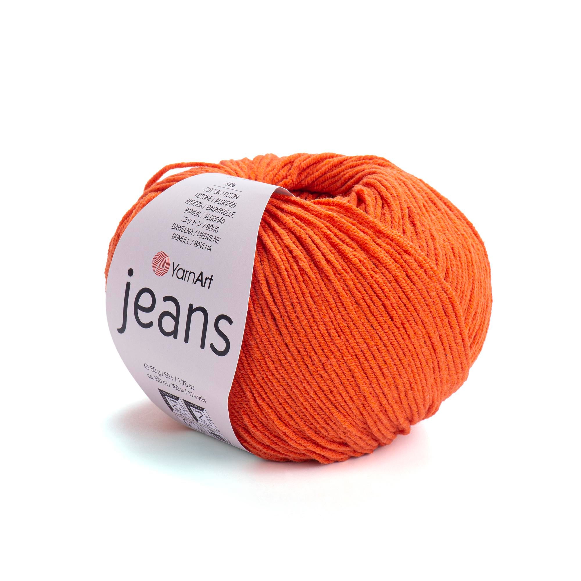 Yarn Art - JEANS - 55% Cotton 45% Acrylic, 160m Knitting and Crochet Yarn