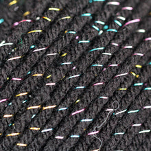 Load image into Gallery viewer, Woolcraft DIAMONDS TINSEL New Fashion Knitting Yarn / Wool - 100g Ball - Black / Multi
