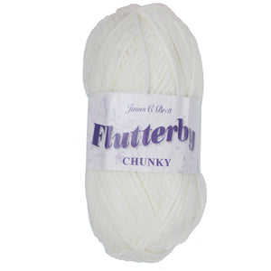 James C. Brett Flutterby Chenille Chunky - B4 Cream
