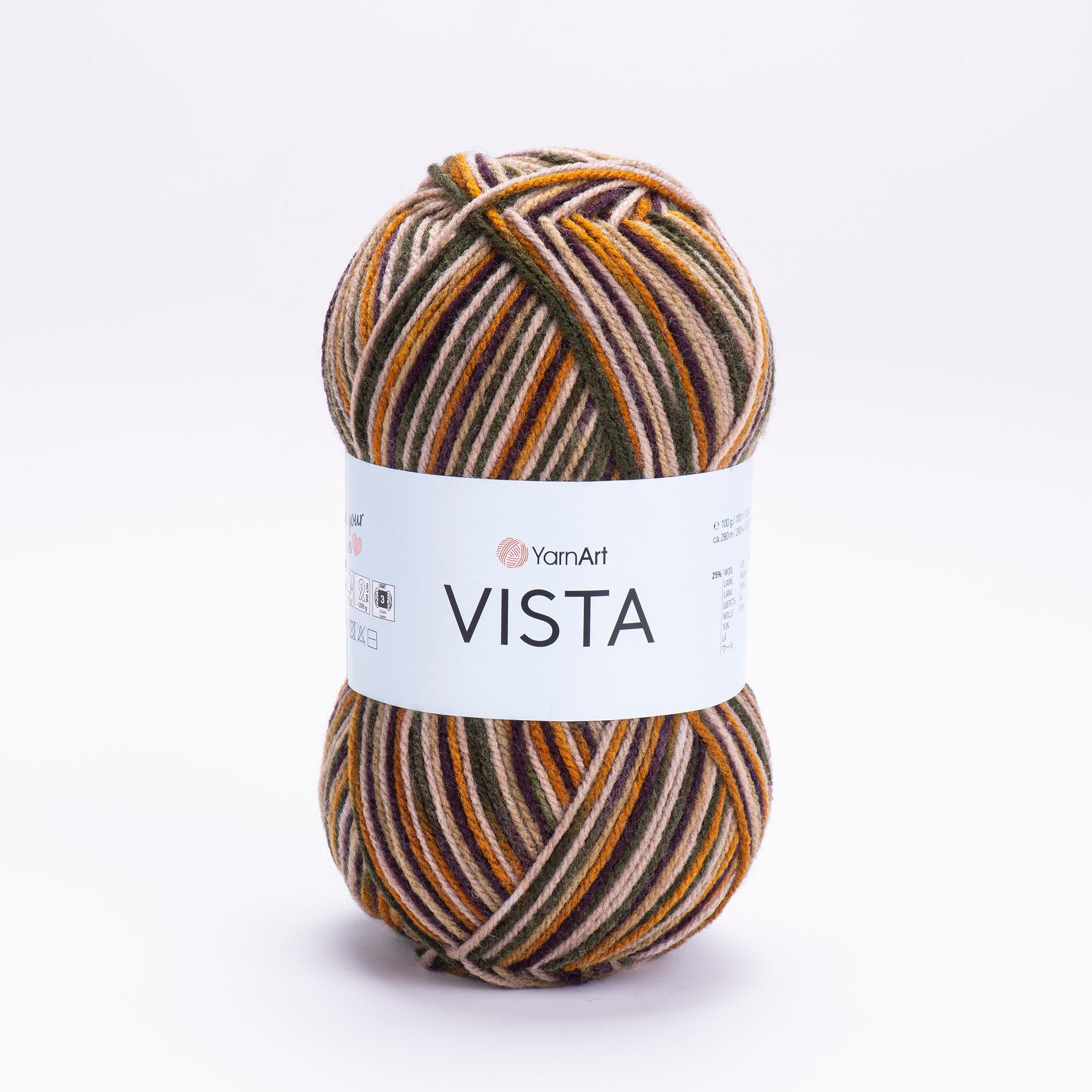 Yarn Art Vista / 100g Double Knit 25% Wool -75% Acrylic