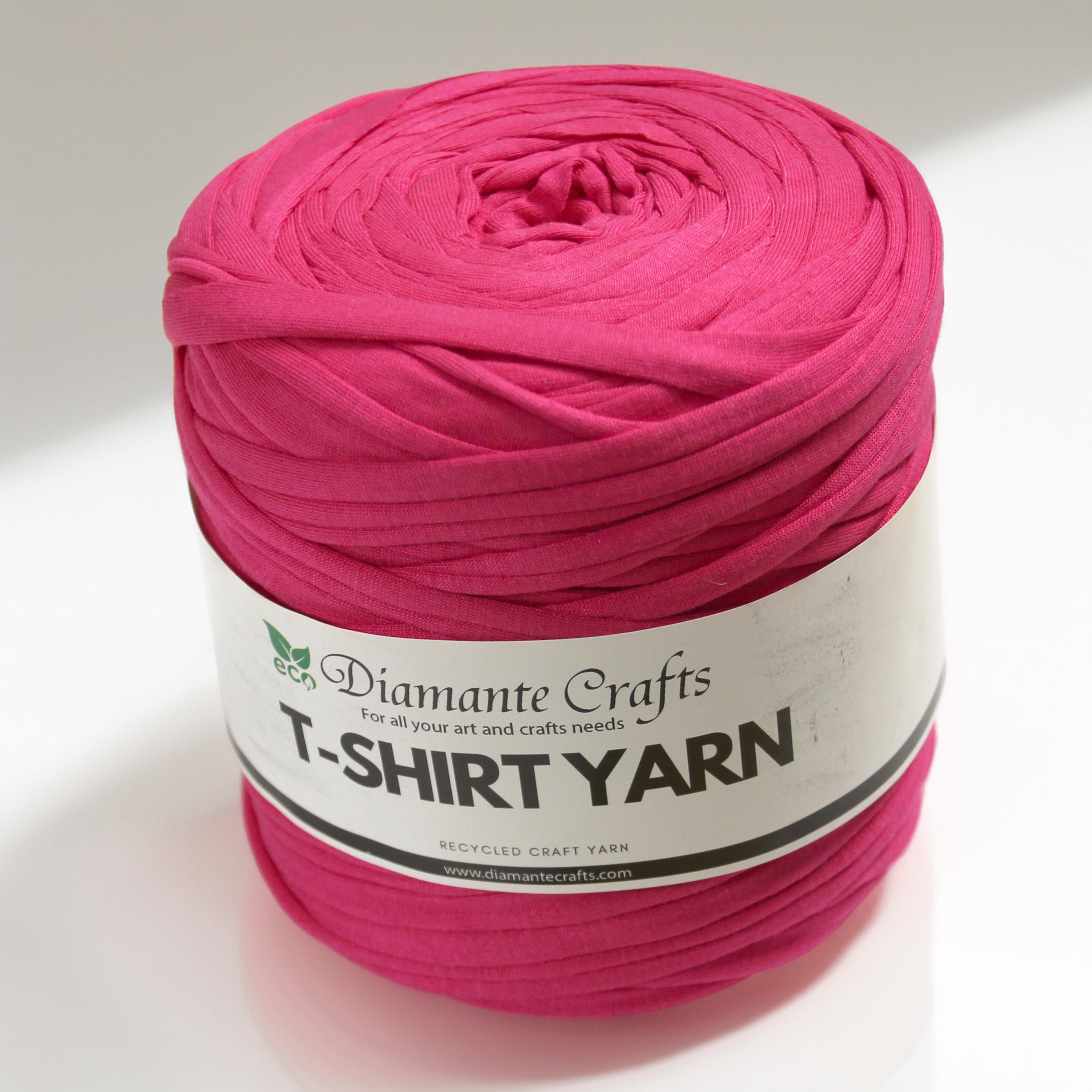 Diamante Crafts Tshirt Yarn - 650g - 110m - 85% Cotton - 10% Recycled Fibres - 5% Elastane