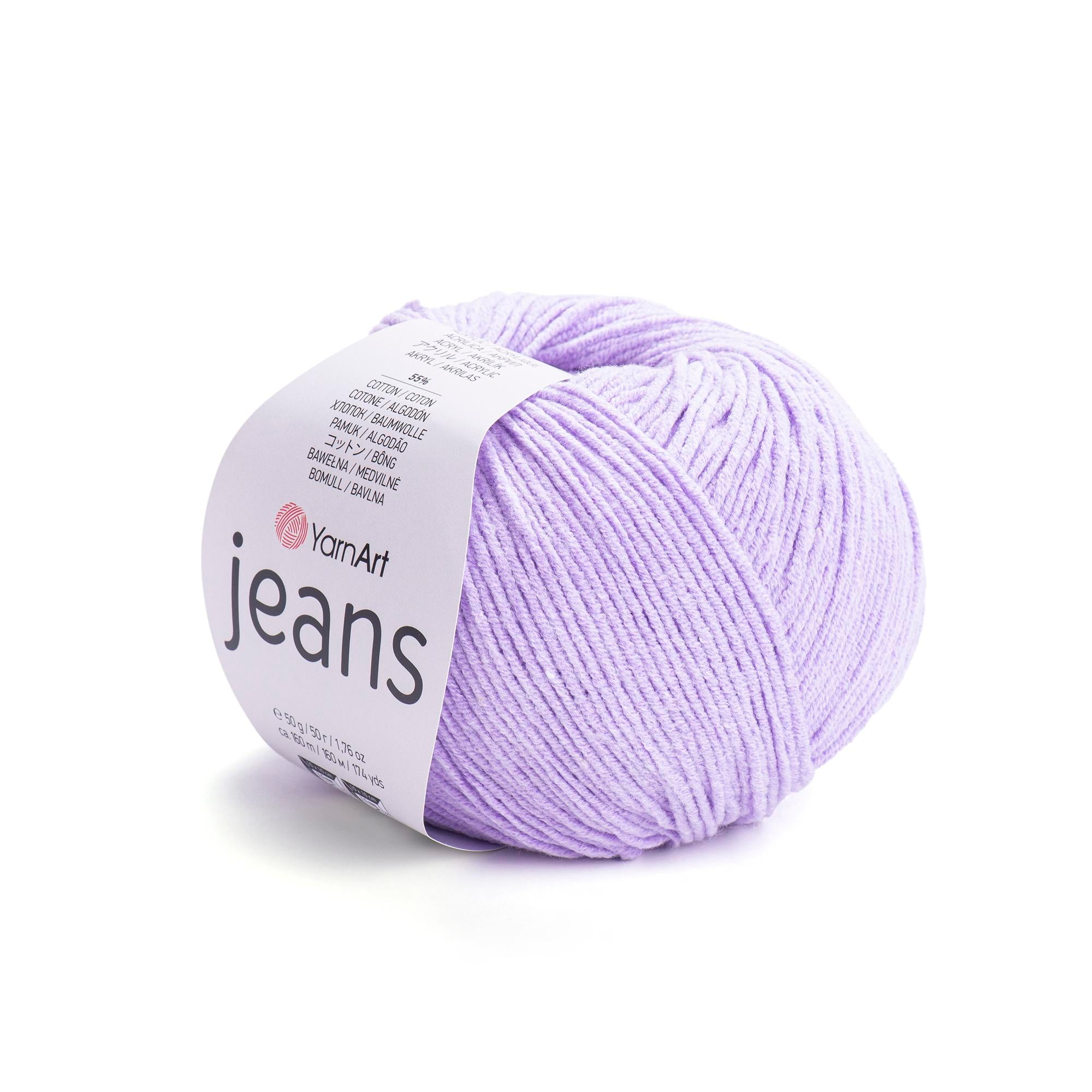 Yarn Art - JEANS - 55% Cotton 45% Acrylic, 160m Knitting and Crochet Yarn