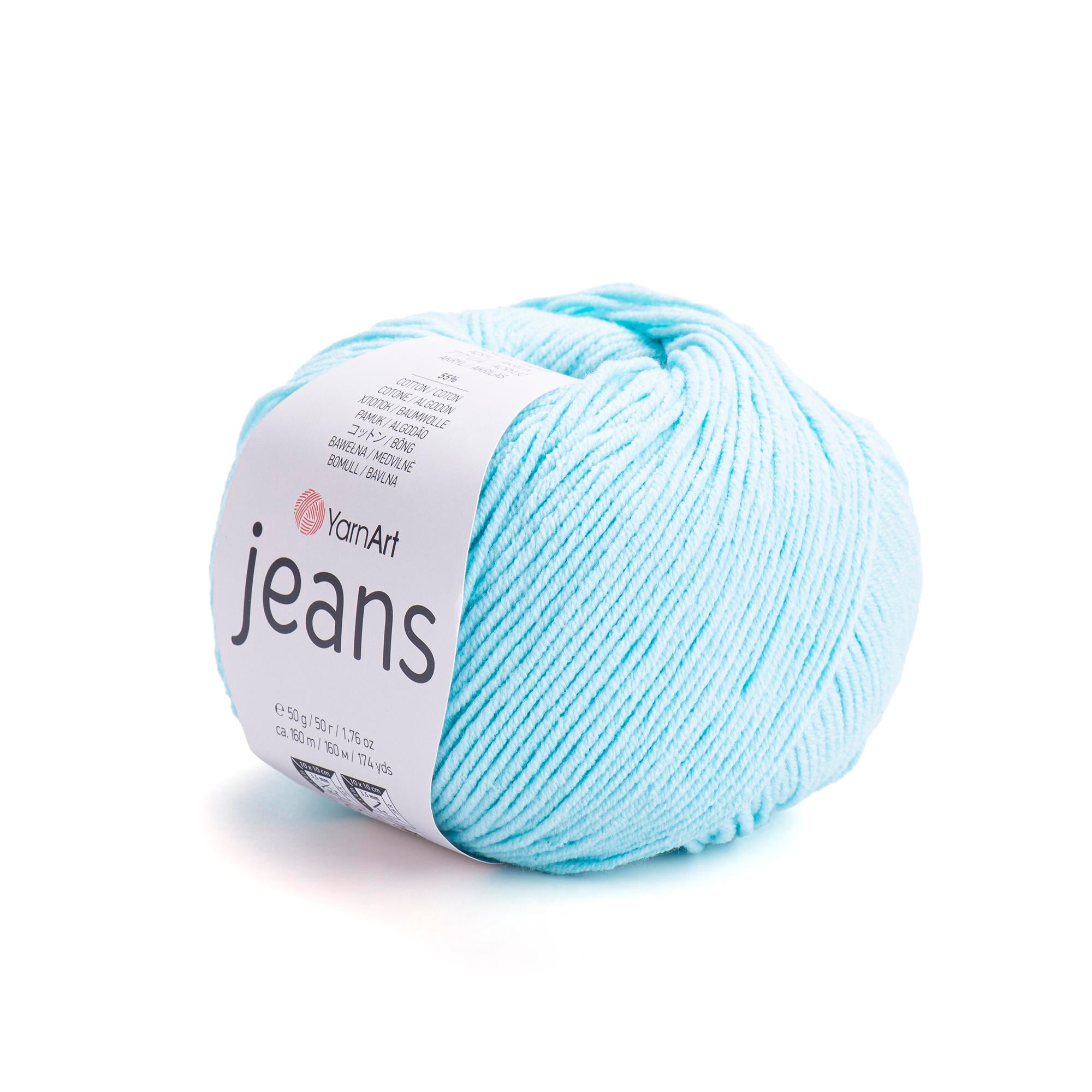Yarn Art - JEANS - 55% Cotton 45% Acrylic, 160m Knitting and Crochet Yarn