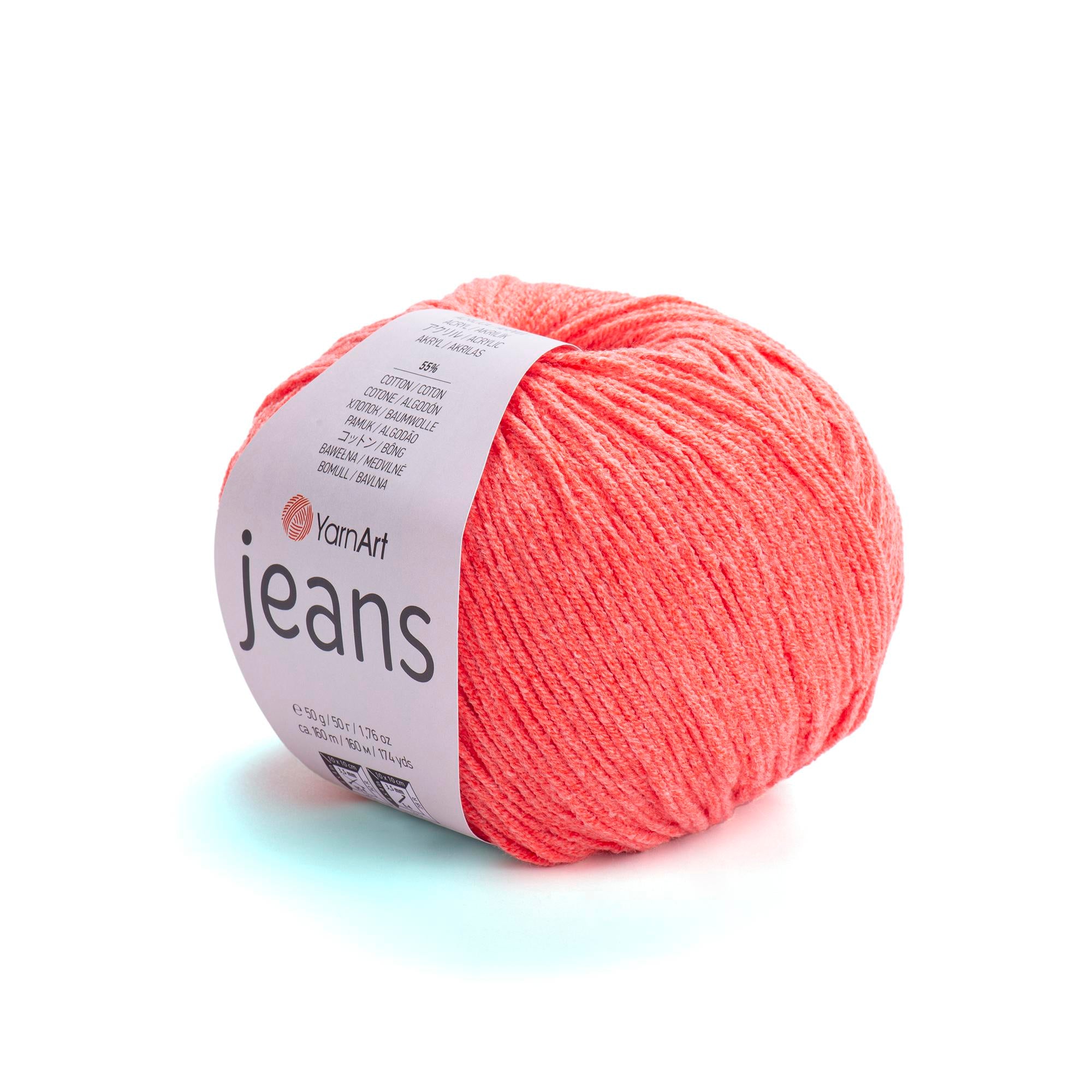 Yarn Art - JEANS - 55% Cotton 45% Acrylic, 160m Knitting and Crochet Yarn
