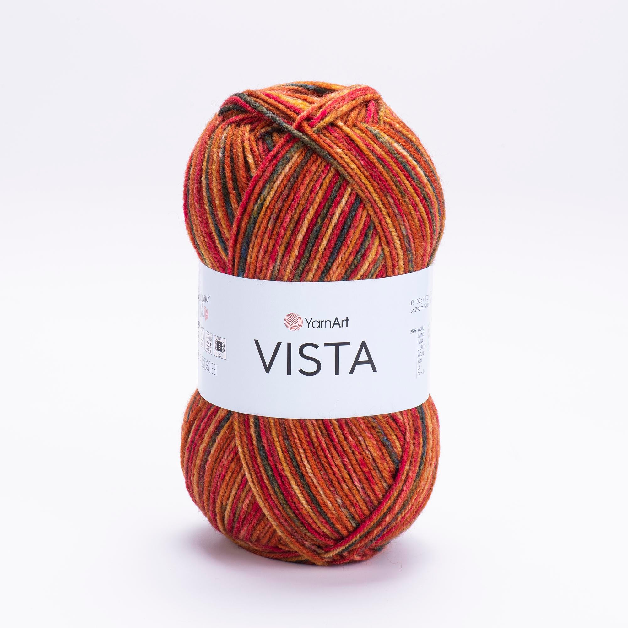 Yarn Art Vista / 100g Double Knit 25% Wool -75% Acrylic