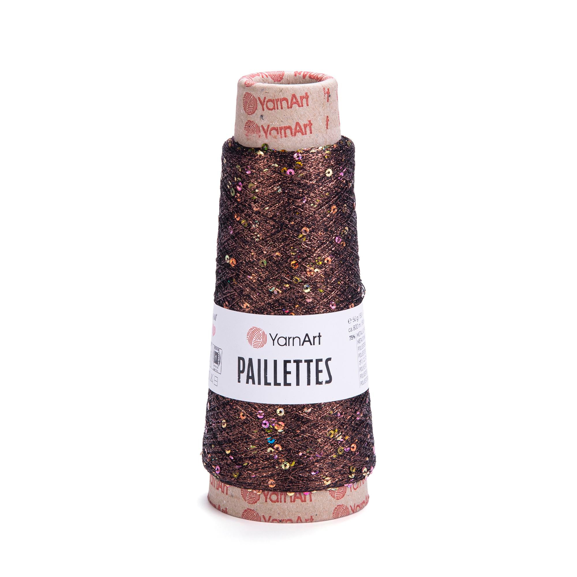 YarnArt Paillettes, 50g, 800m, 75% Metallic Polyester, 25%Payette Polyester