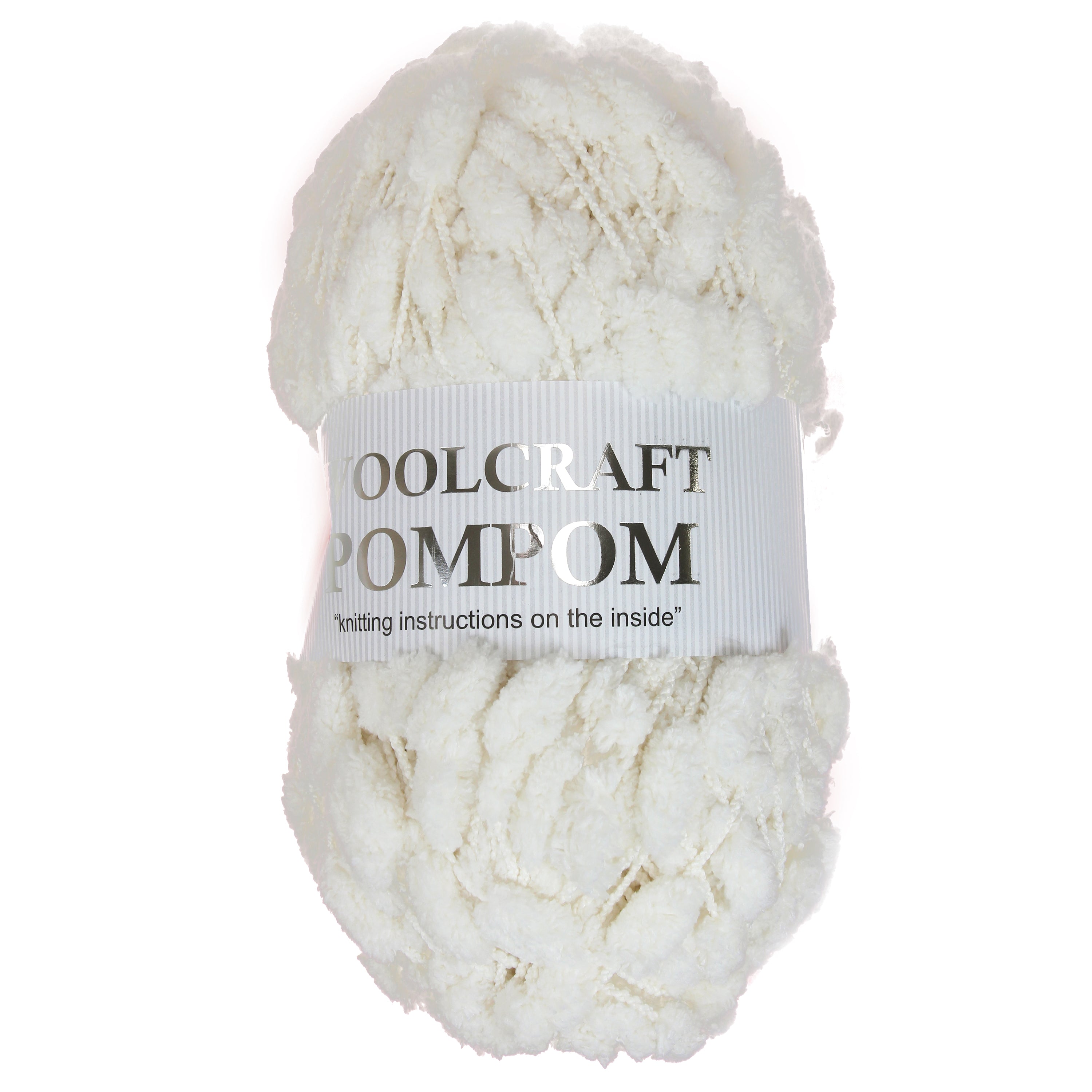 Woolcraft / Jarol POM POM Knitting Yarn / Wool - 200g - Cream