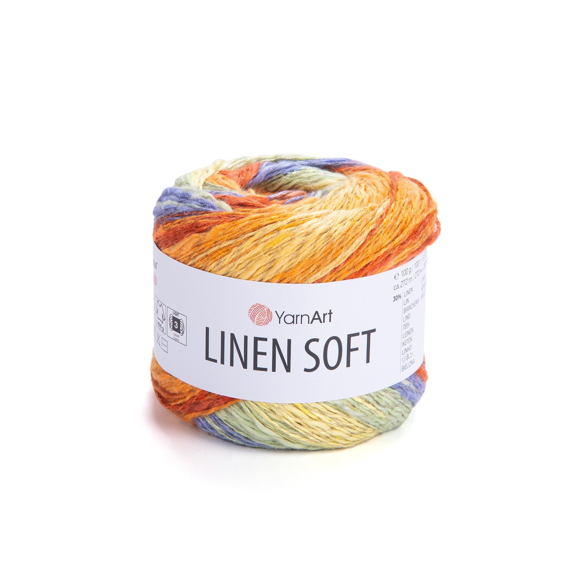 Yarn Art Linen Soft / 100g Double Knit 30% Linen - 36% Viscose - 34% Cotton