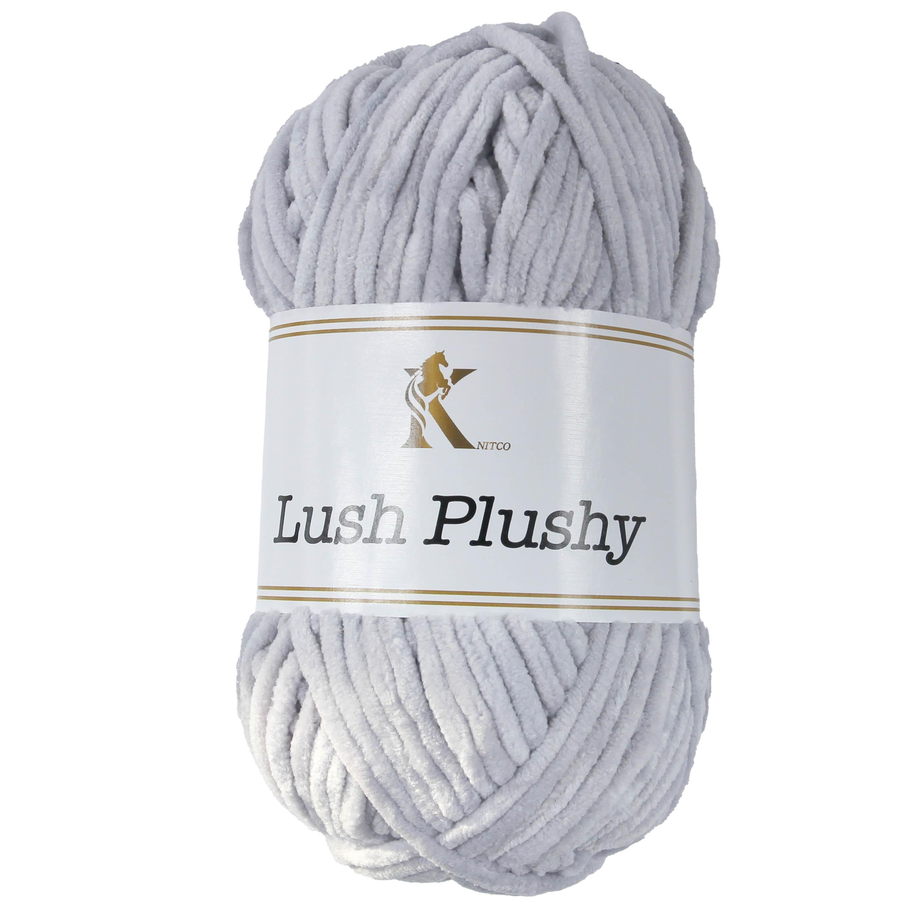 Knit co Lush Plushy / Chenille Chunky - 100g: 100% Polyester