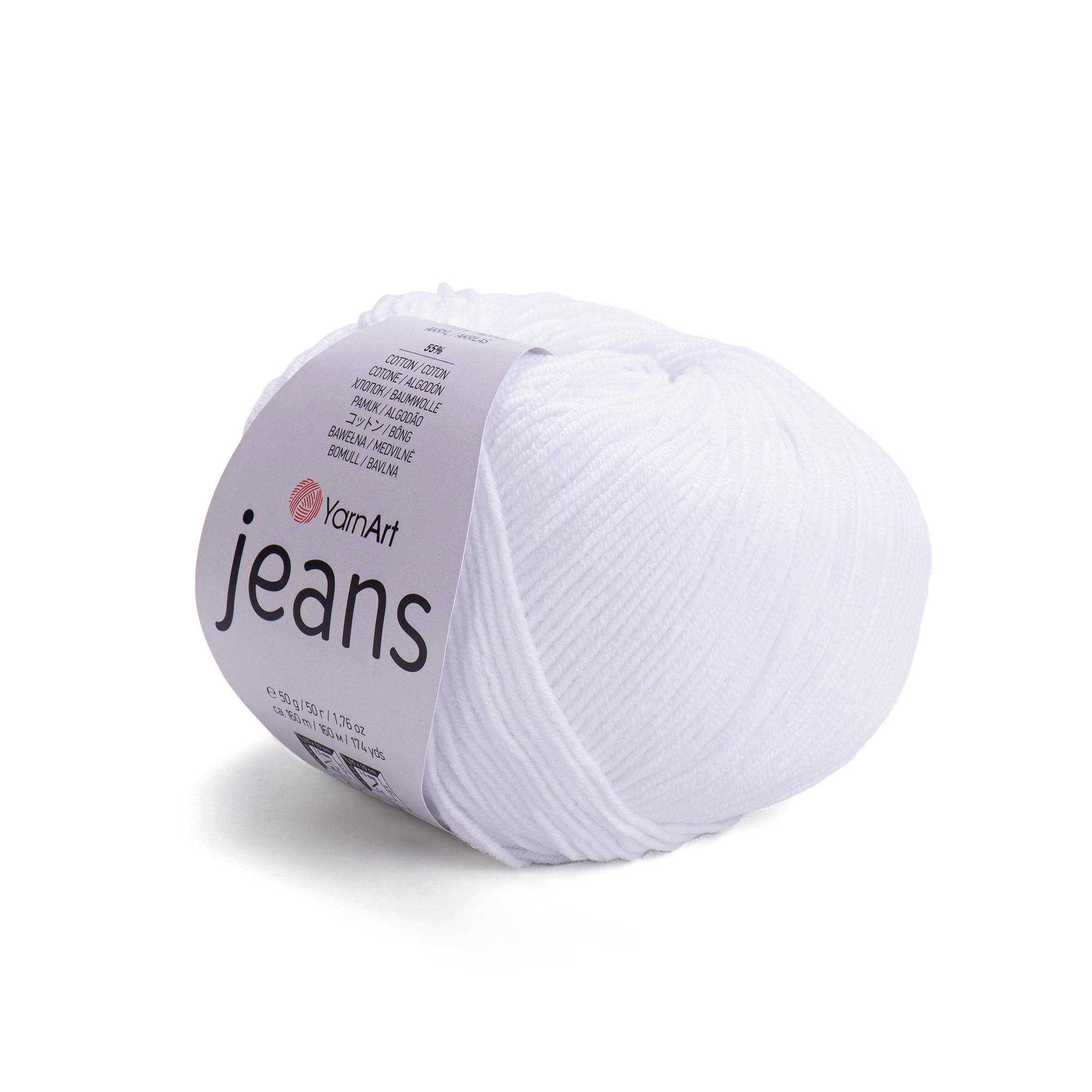 Yarn Art - JEANS - 55% Cotton 45% Acrylic, 160m Knitting and Crochet Yarn