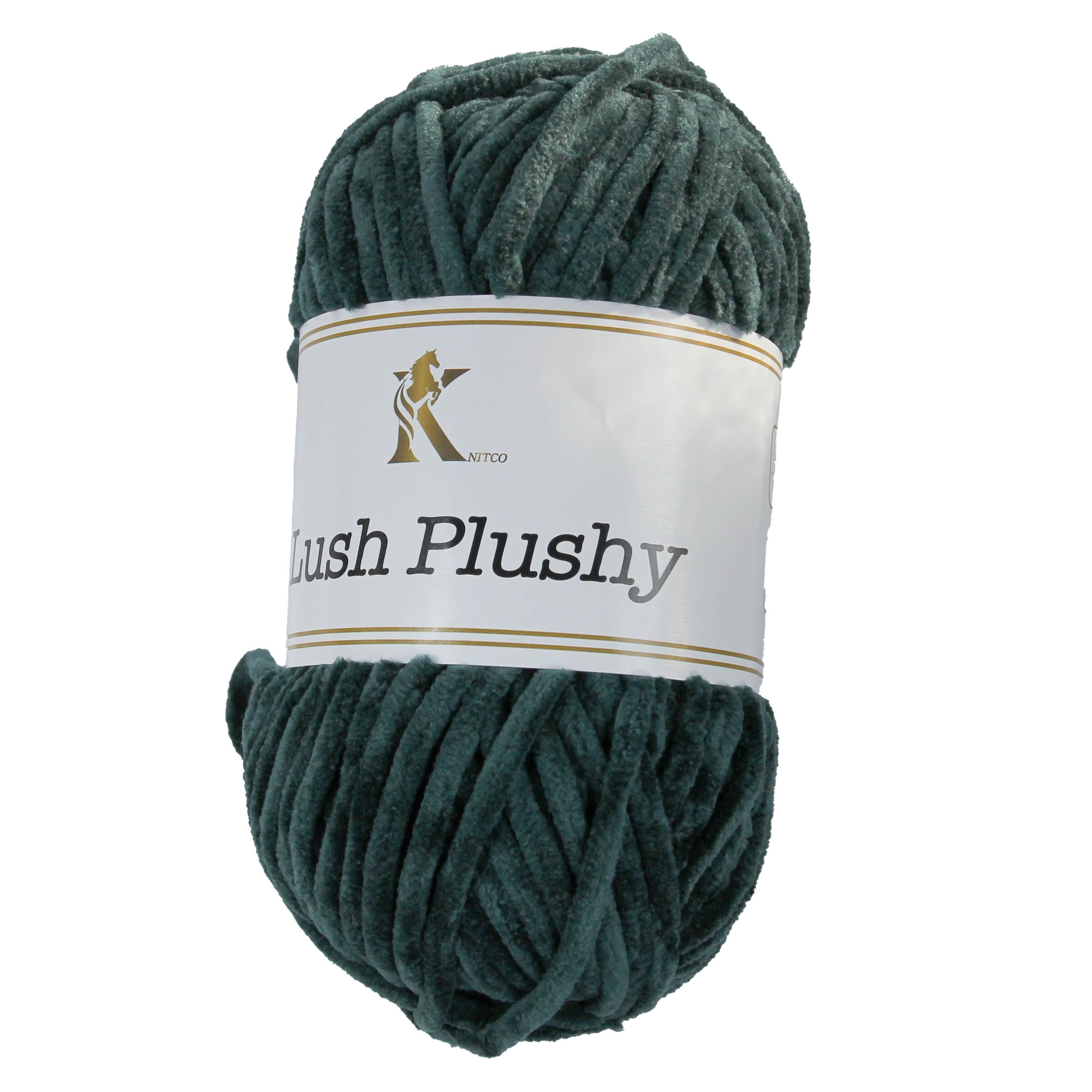 Knit co Lush Plushy / Chenille Chunky - 100g: 100% Polyester