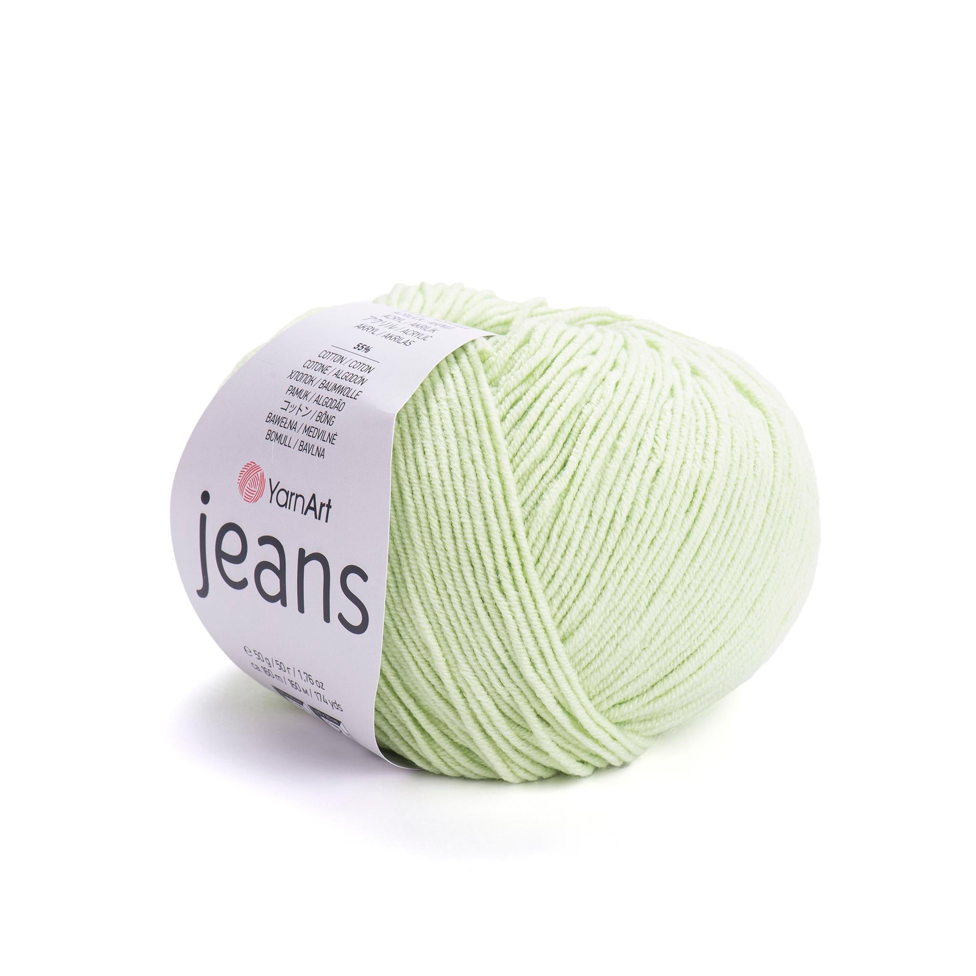Yarn Art - JEANS - 55% Cotton 45% Acrylic, 160m Knitting and Crochet Yarn