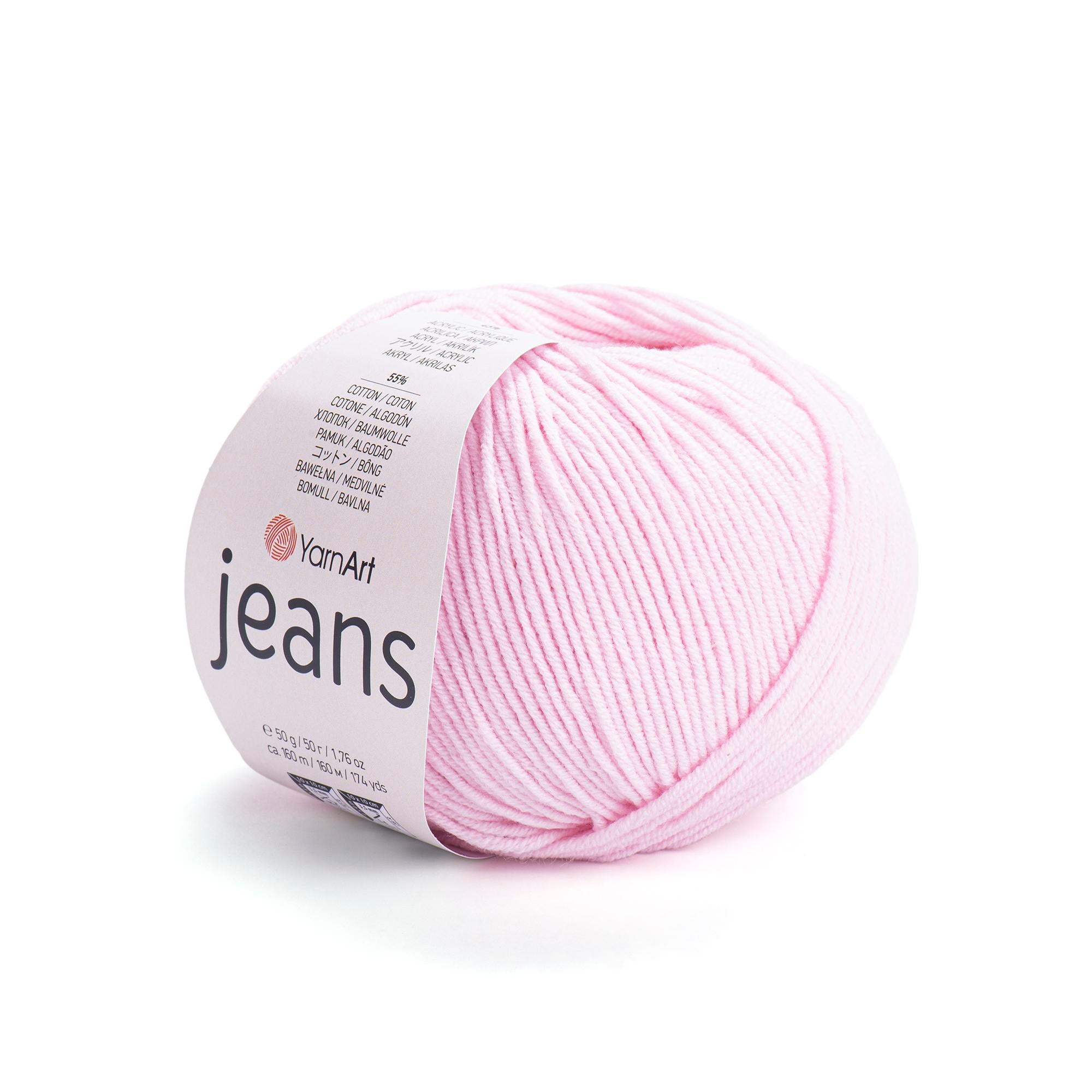 Yarn Art - JEANS - 55% Cotton 45% Acrylic, 160m Knitting and Crochet Yarn