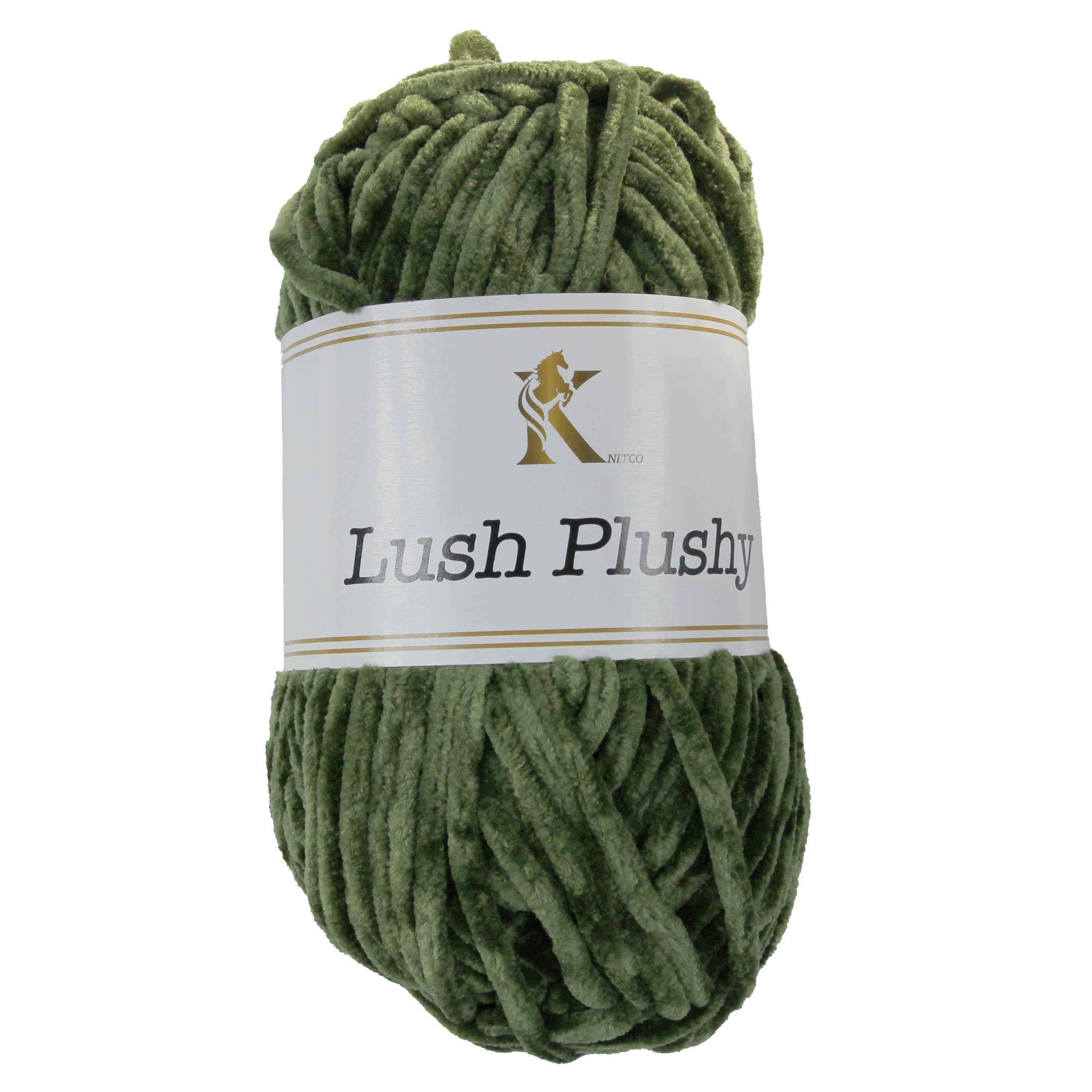 Knit co Lush Plushy / Chenille Chunky - 100g: 100% Polyester