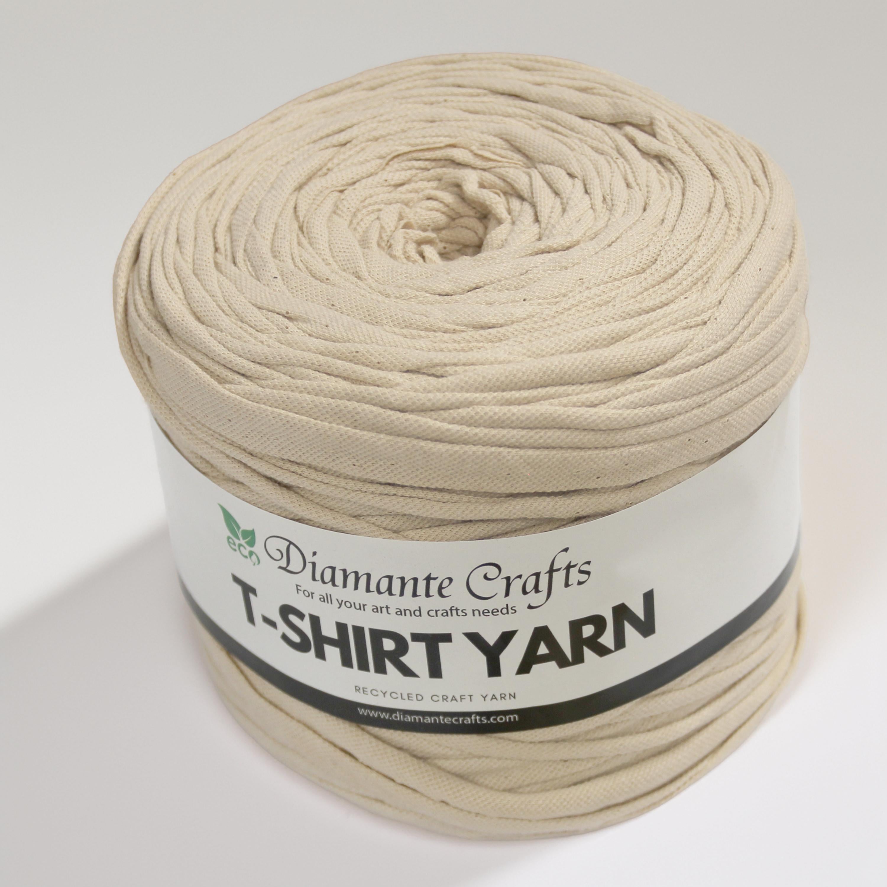 Diamante Crafts Tshirt Yarn - 650g - 110m - 85% Cotton - 10% Recycled Fibres - 5% Elastane