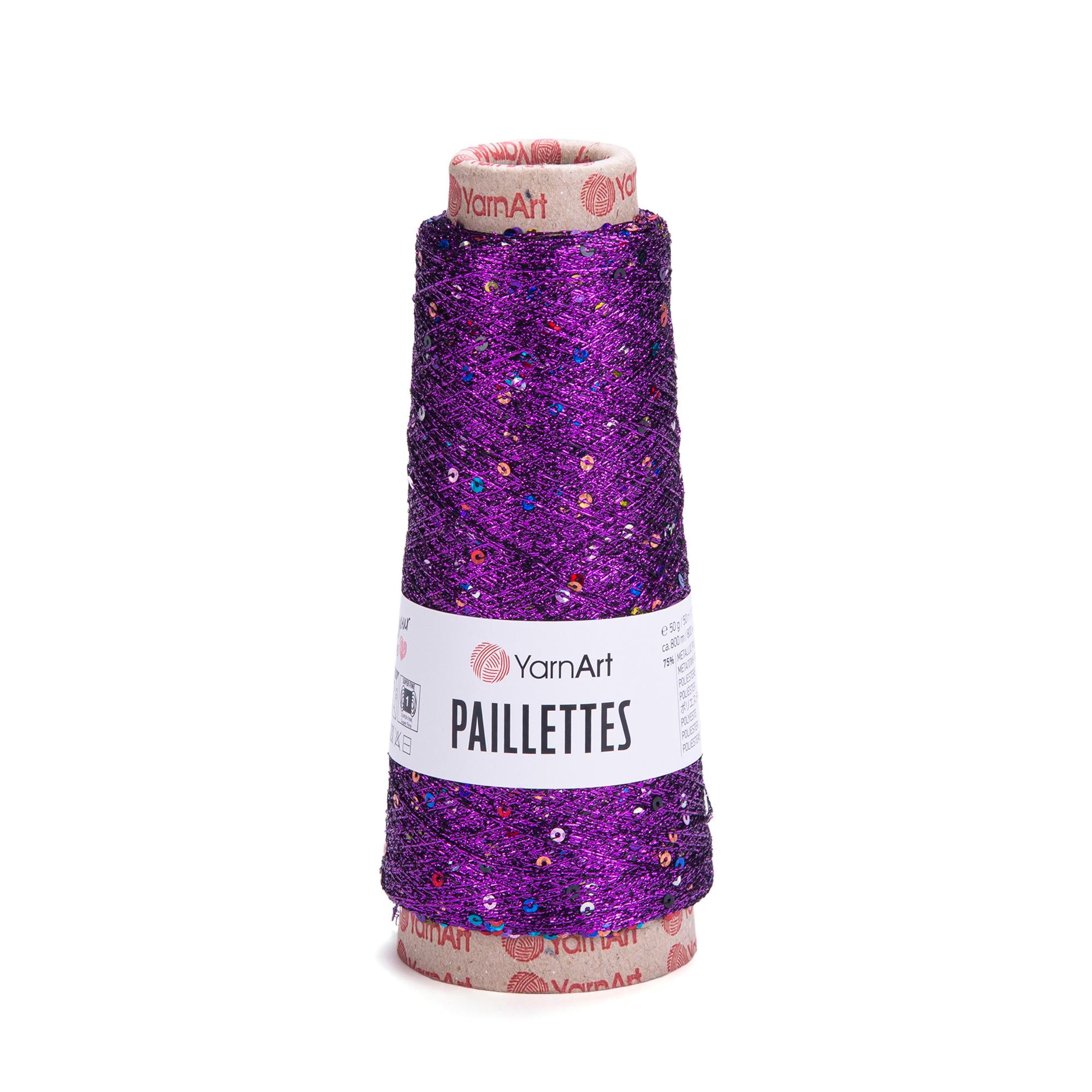 YarnArt Paillettes, 50g, 800m, 75% Metallic Polyester, 25%Payette Polyester