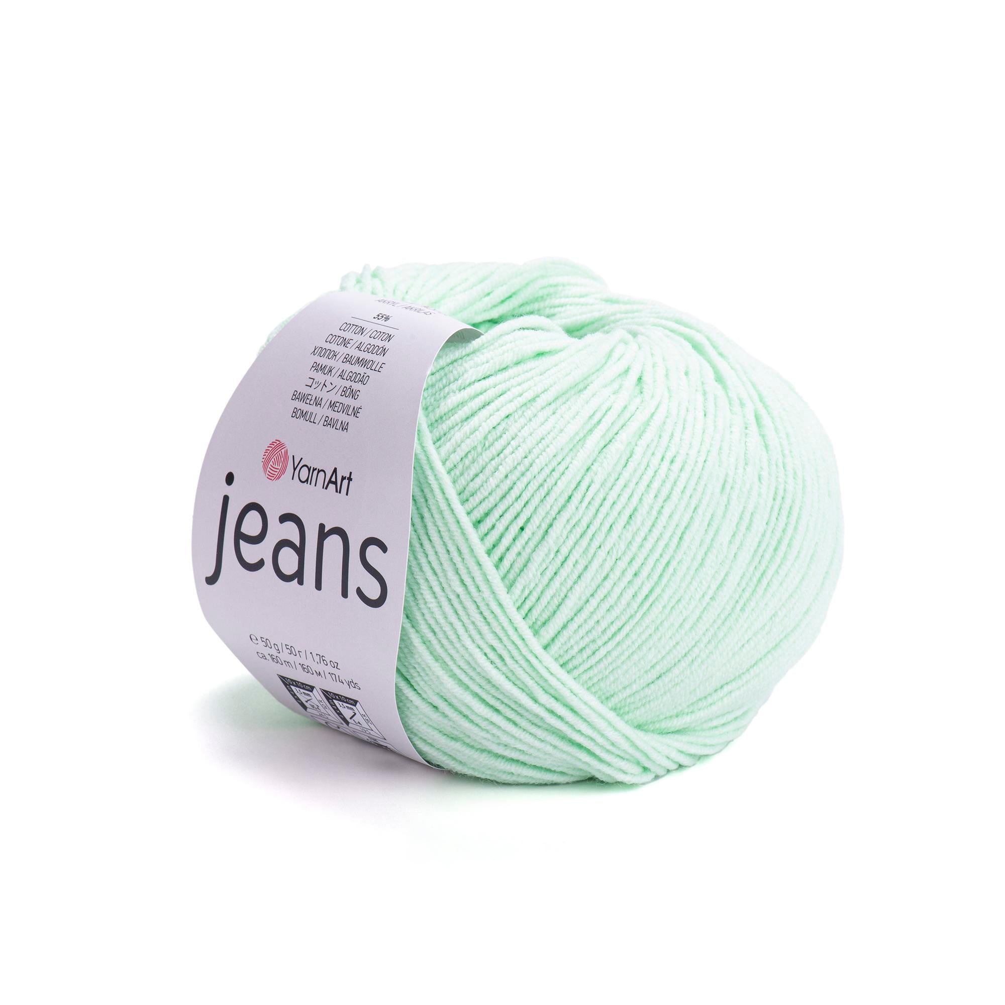 Yarn Art - JEANS - 55% Cotton 45% Acrylic, 160m Knitting and Crochet Yarn