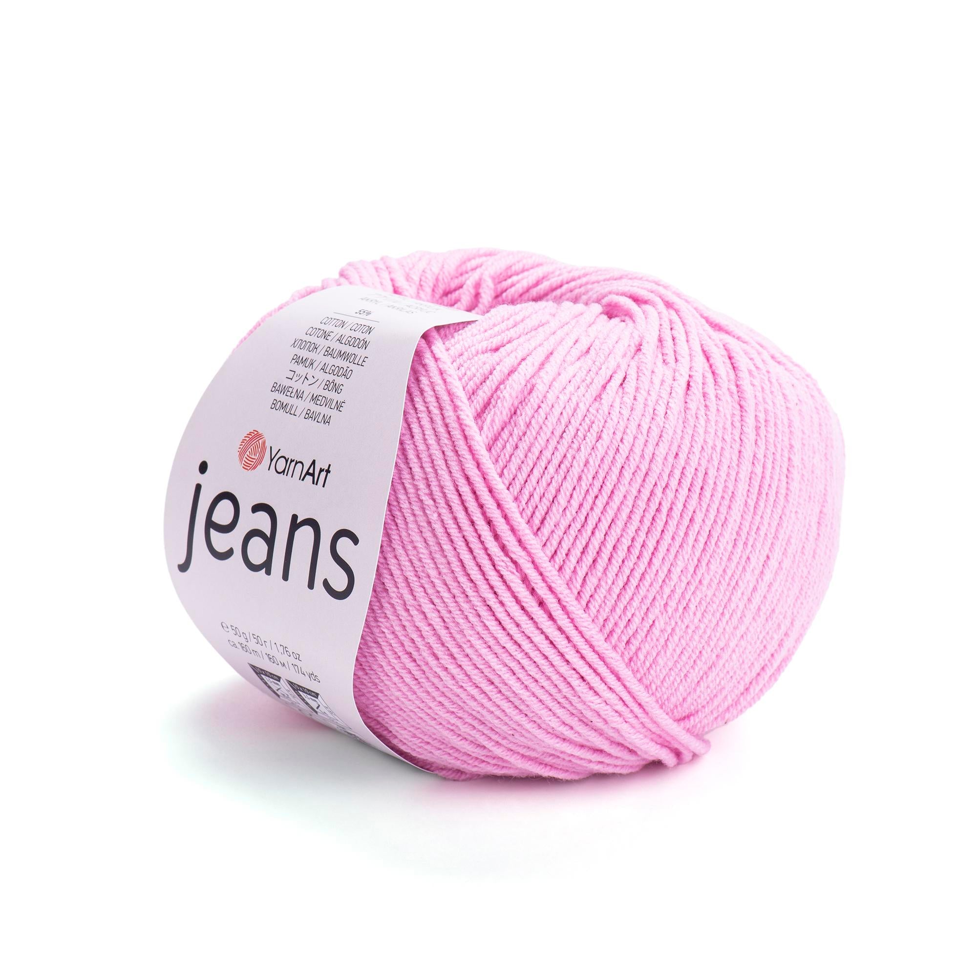 Yarn Art - JEANS - 55% Cotton 45% Acrylic, 160m Knitting and Crochet Yarn