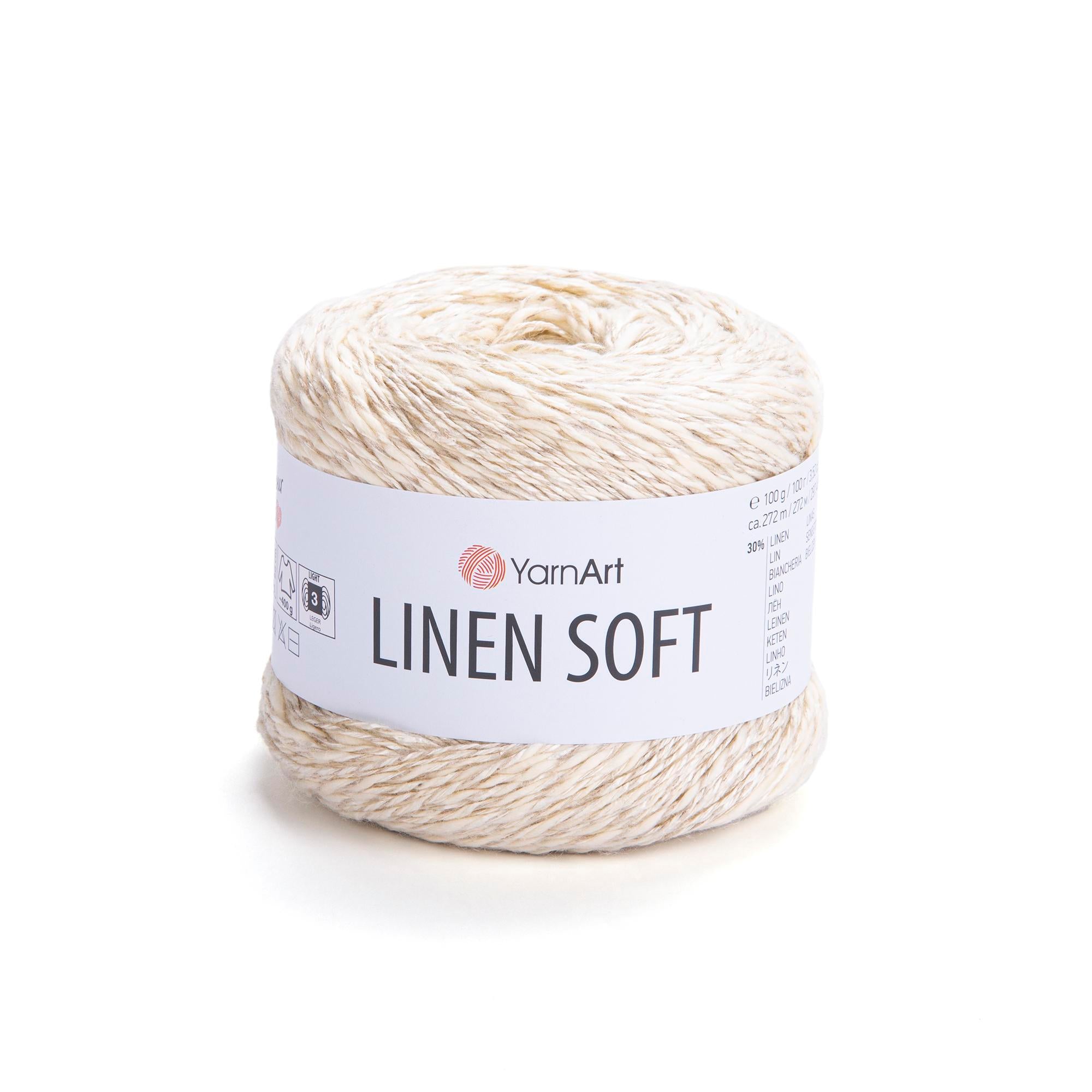 Yarn Art Linen Soft / 100g Double Knit 30% Linen - 36% Viscose - 34% Cotton