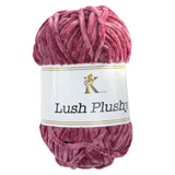 Knit co Lush Plushy / Chenille Chunky - 100g: 100% Polyester