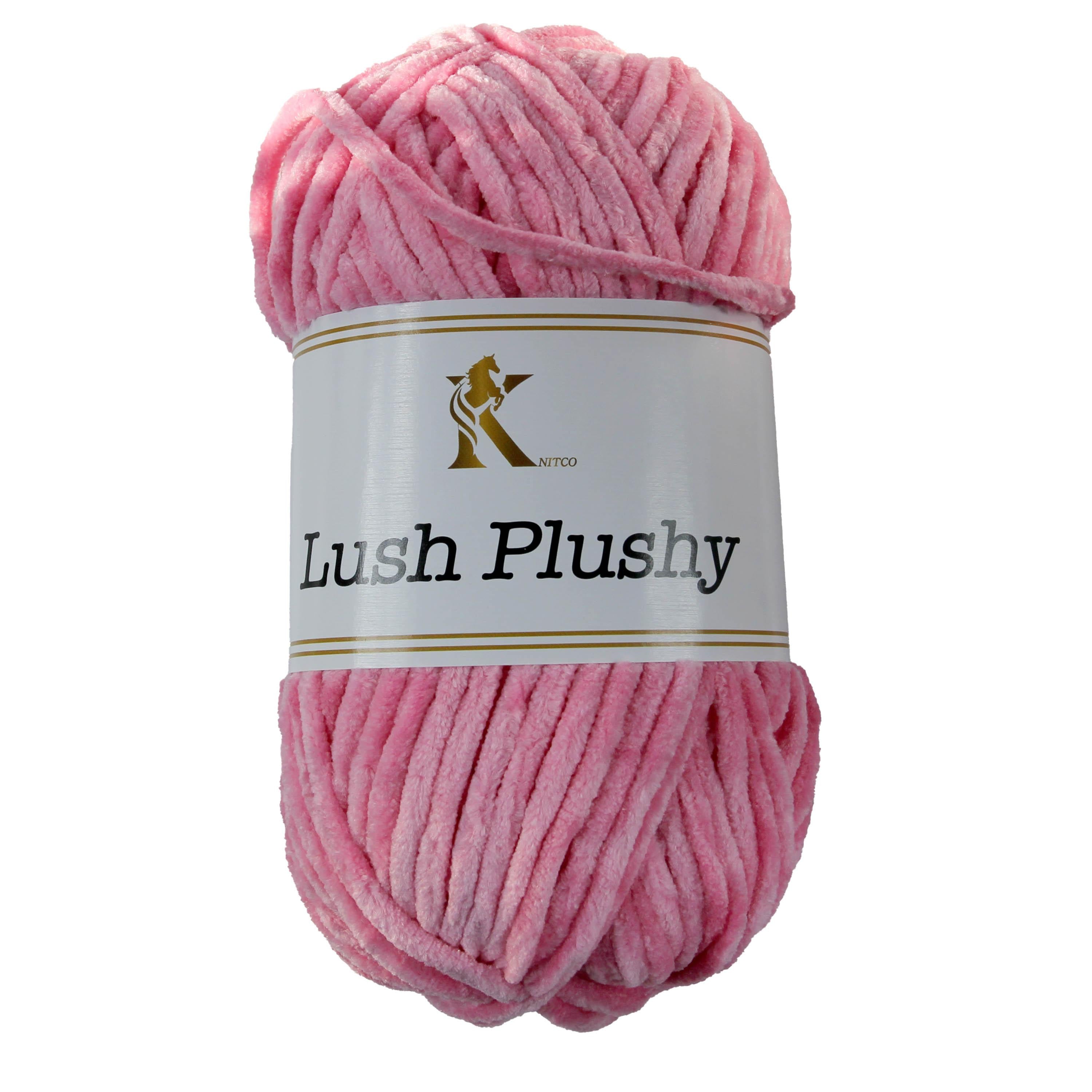 Knit co Lush Plushy / Chenille Chunky - 100g: 100% Polyester