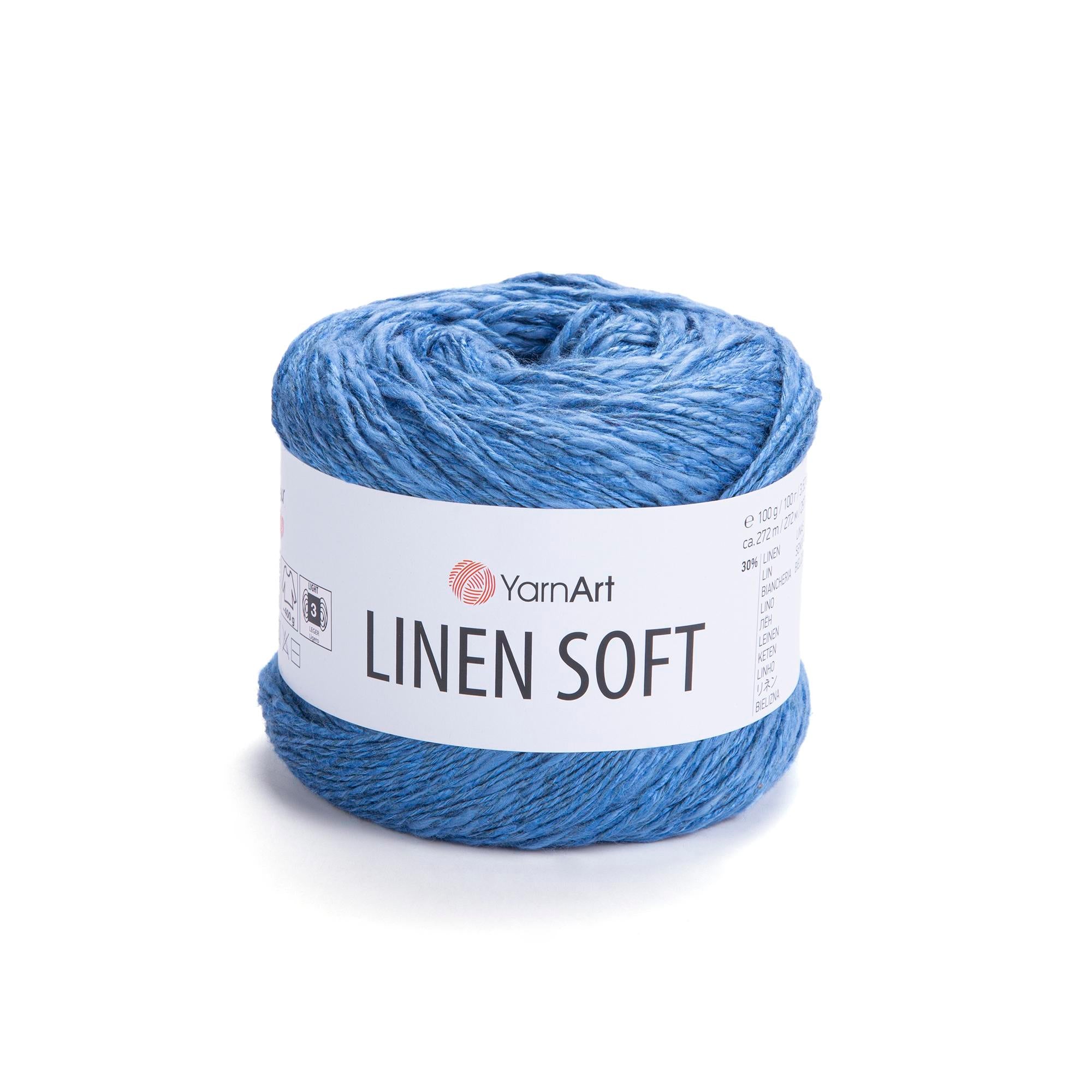 Yarn Art Linen Soft / 100g Double Knit 30% Linen - 36% Viscose - 34% Cotton