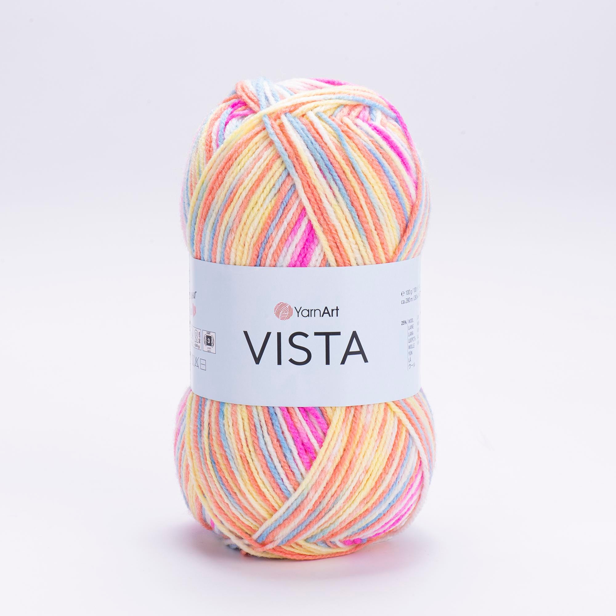 Yarn Art Vista / 100g Double Knit 25% Wool -75% Acrylic