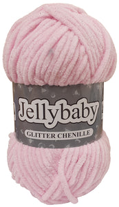Cygnet JELLYBABY Glitter Chenille Supersoft Chunky Knitting Crochet / Yarn - Fairydust