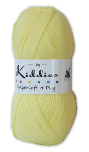 Cygnet KIDDIES Supersoft 4PLY Knitting Yarn / Wool - 100g - Lemon